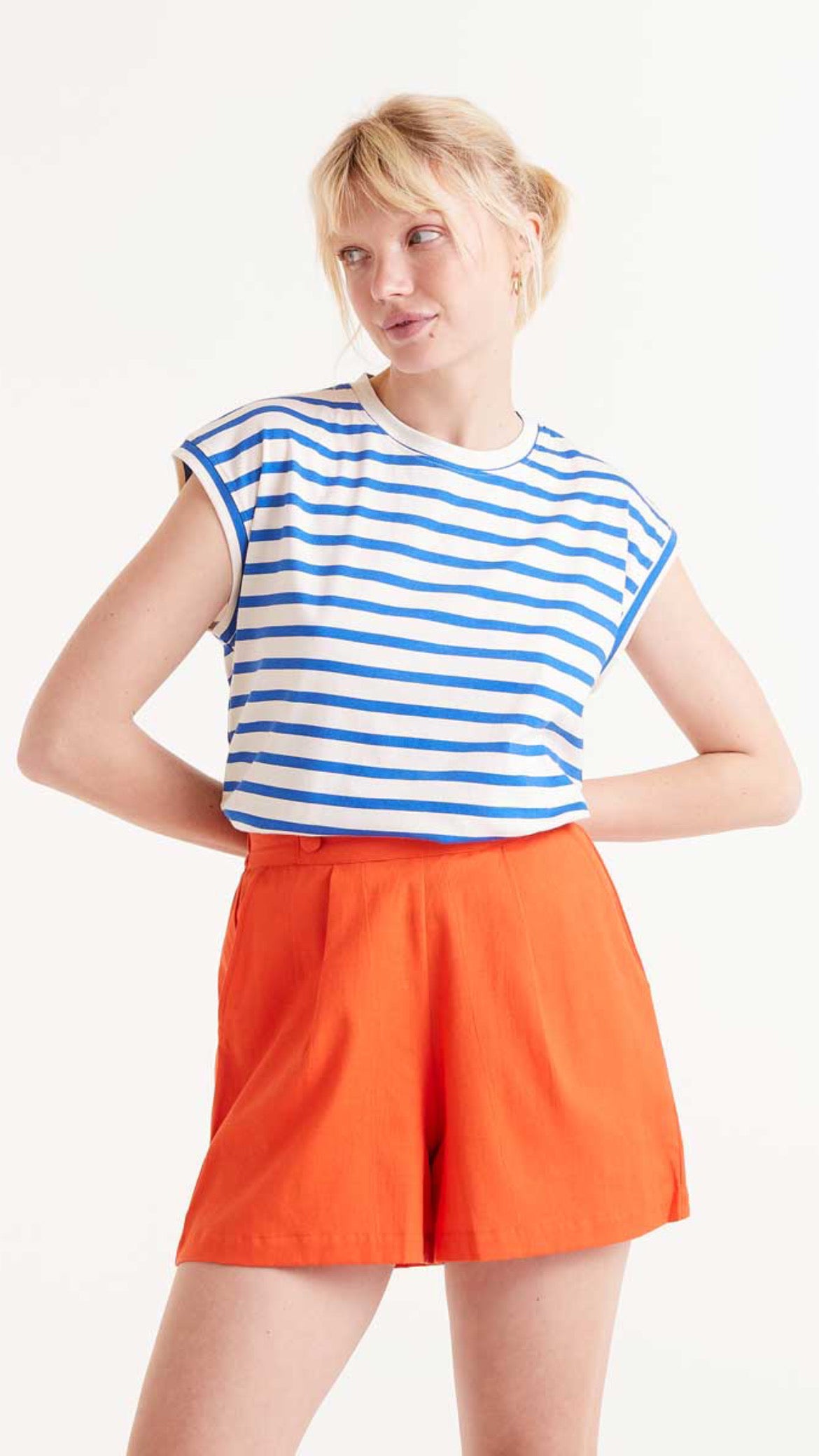 Camiseta rayas azules