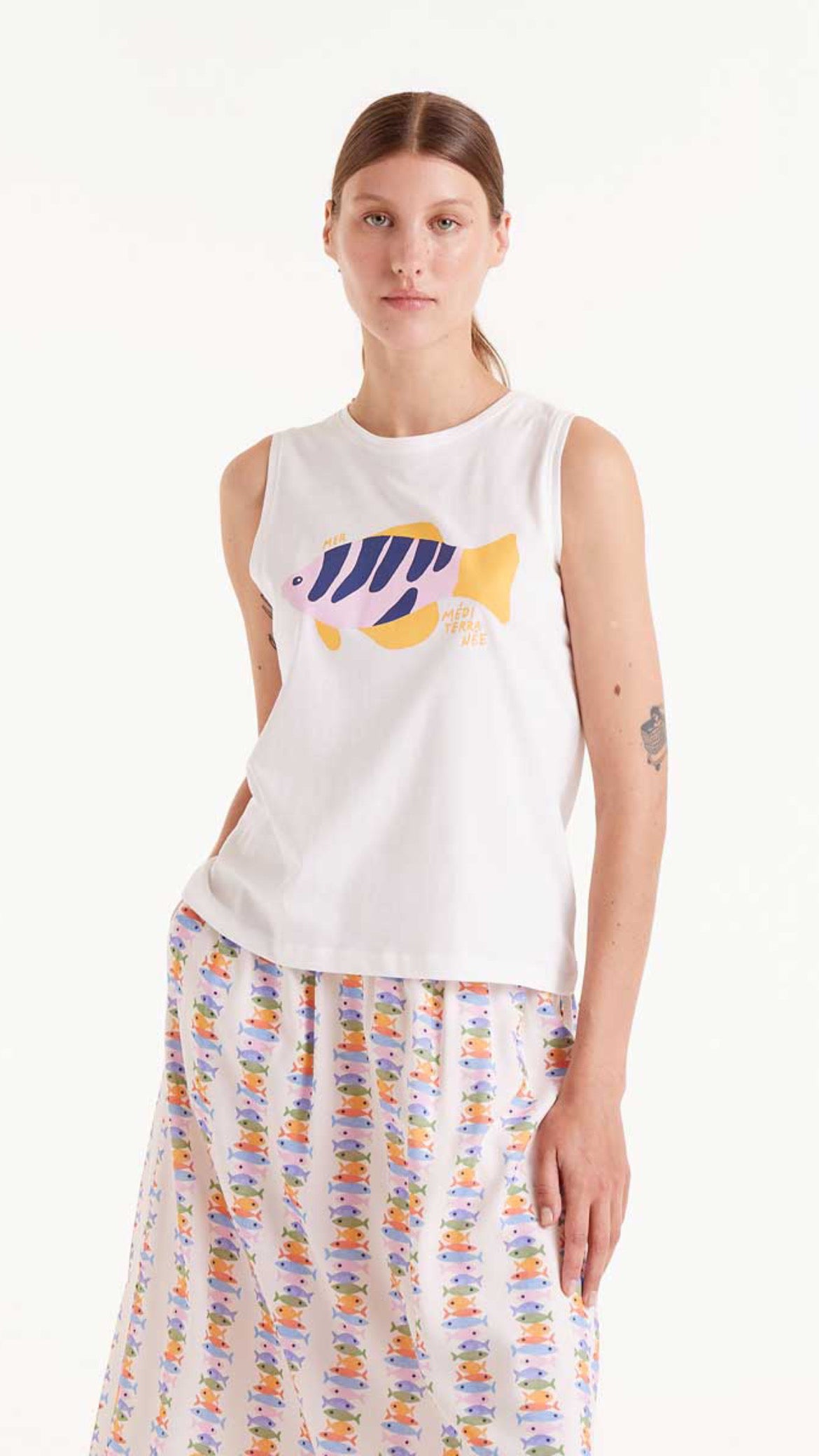 Camiseta print pez