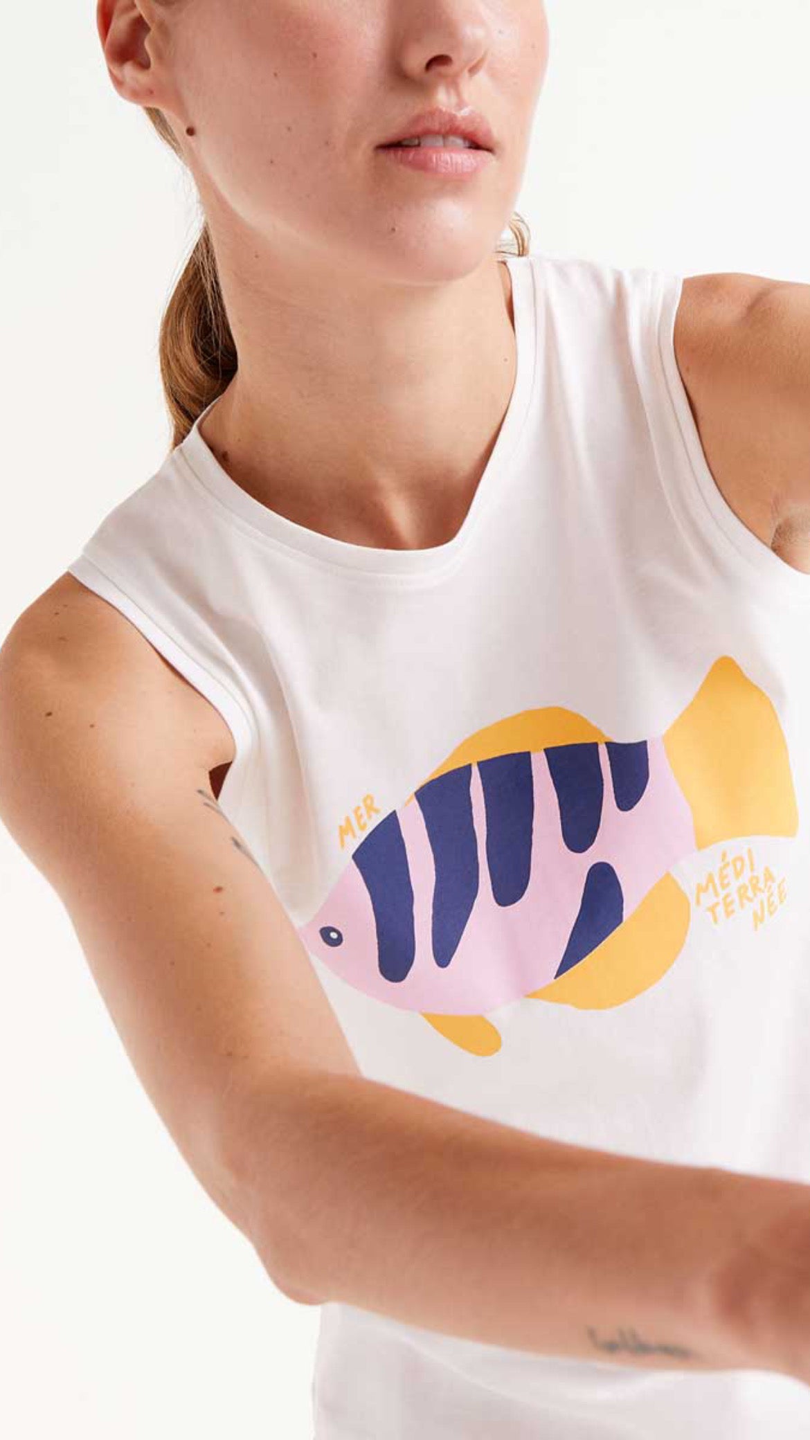 Camiseta print pez