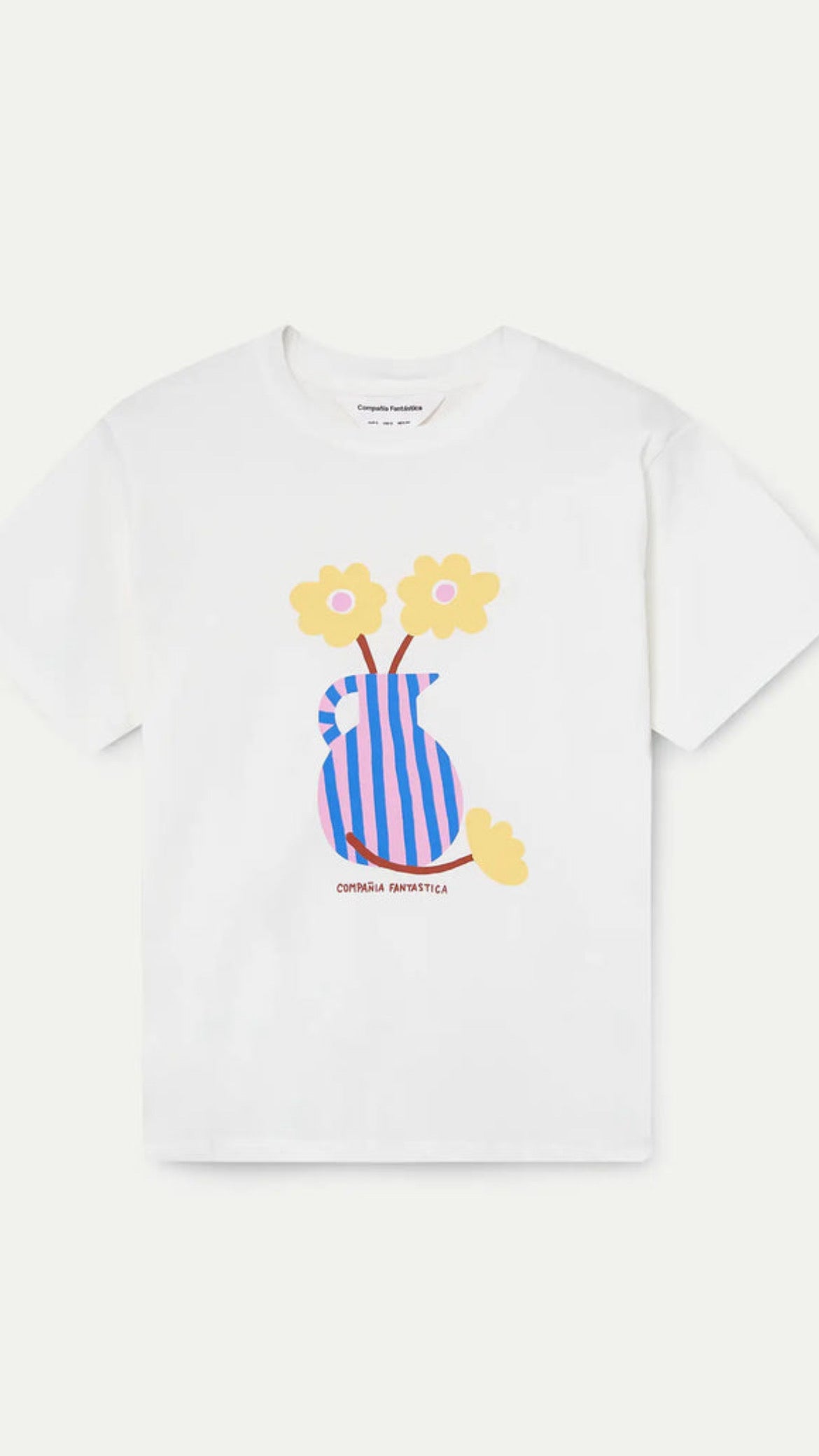 Camiseta con estampado jarrón "Compañía Fantástica"