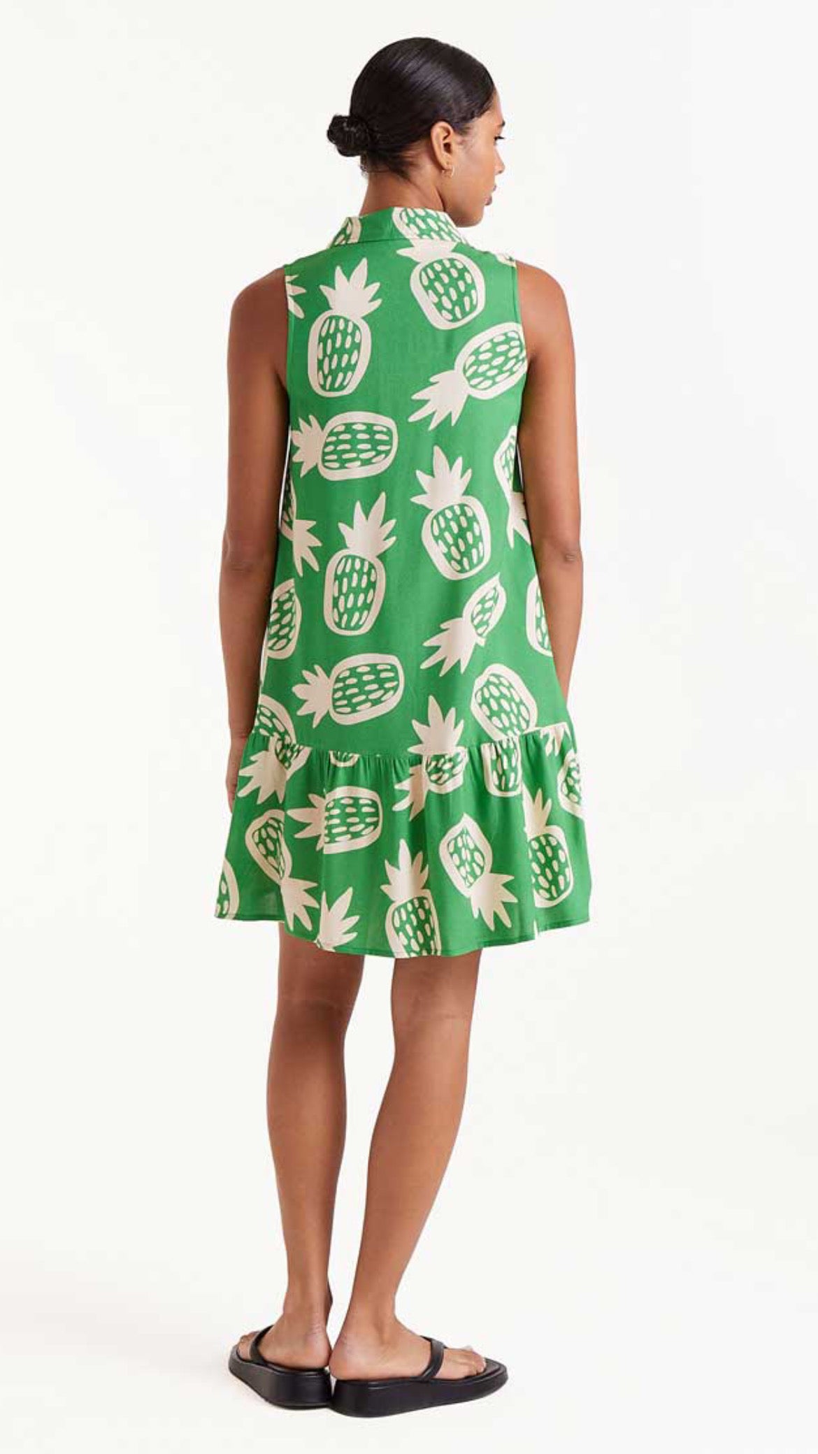 Vestido corto estamapado Ananas