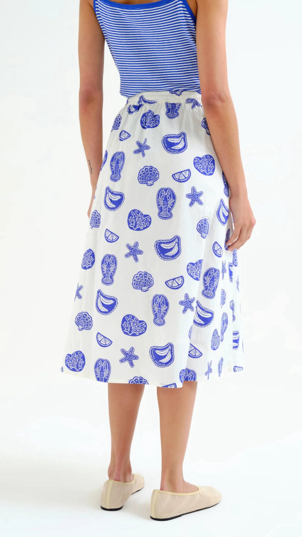 Falda con estampado Lobster
