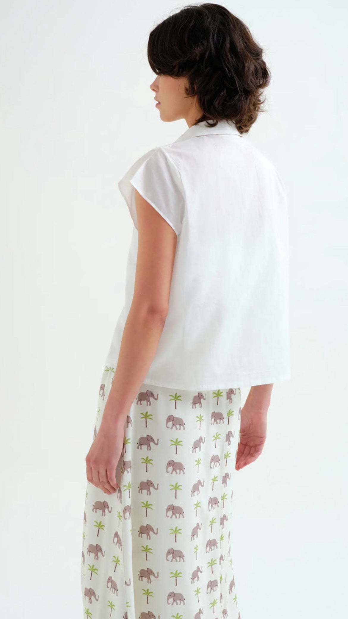 Camisa con estampado Elefante y Palmera