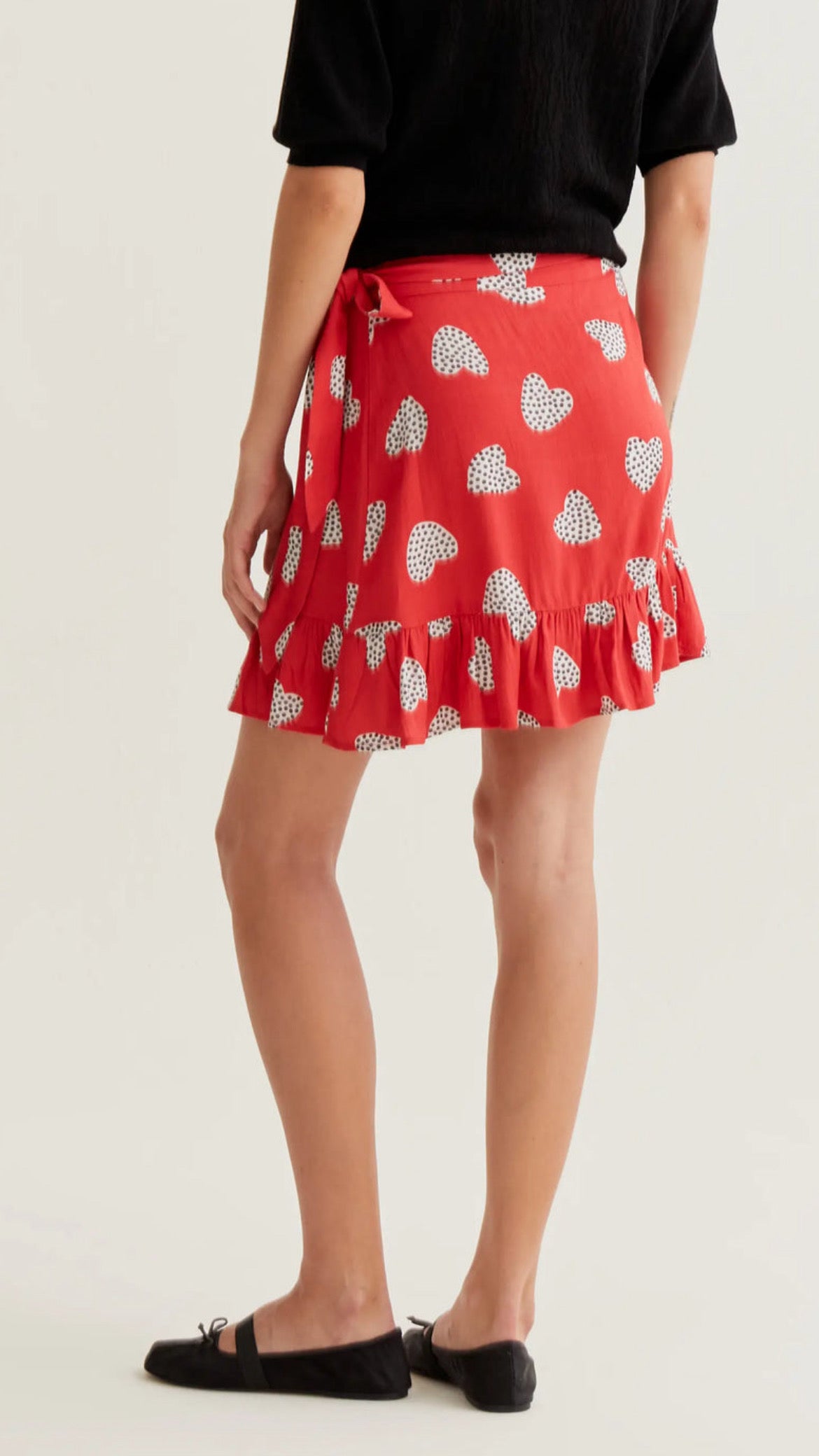 Falda corta con estampado Harmony Red