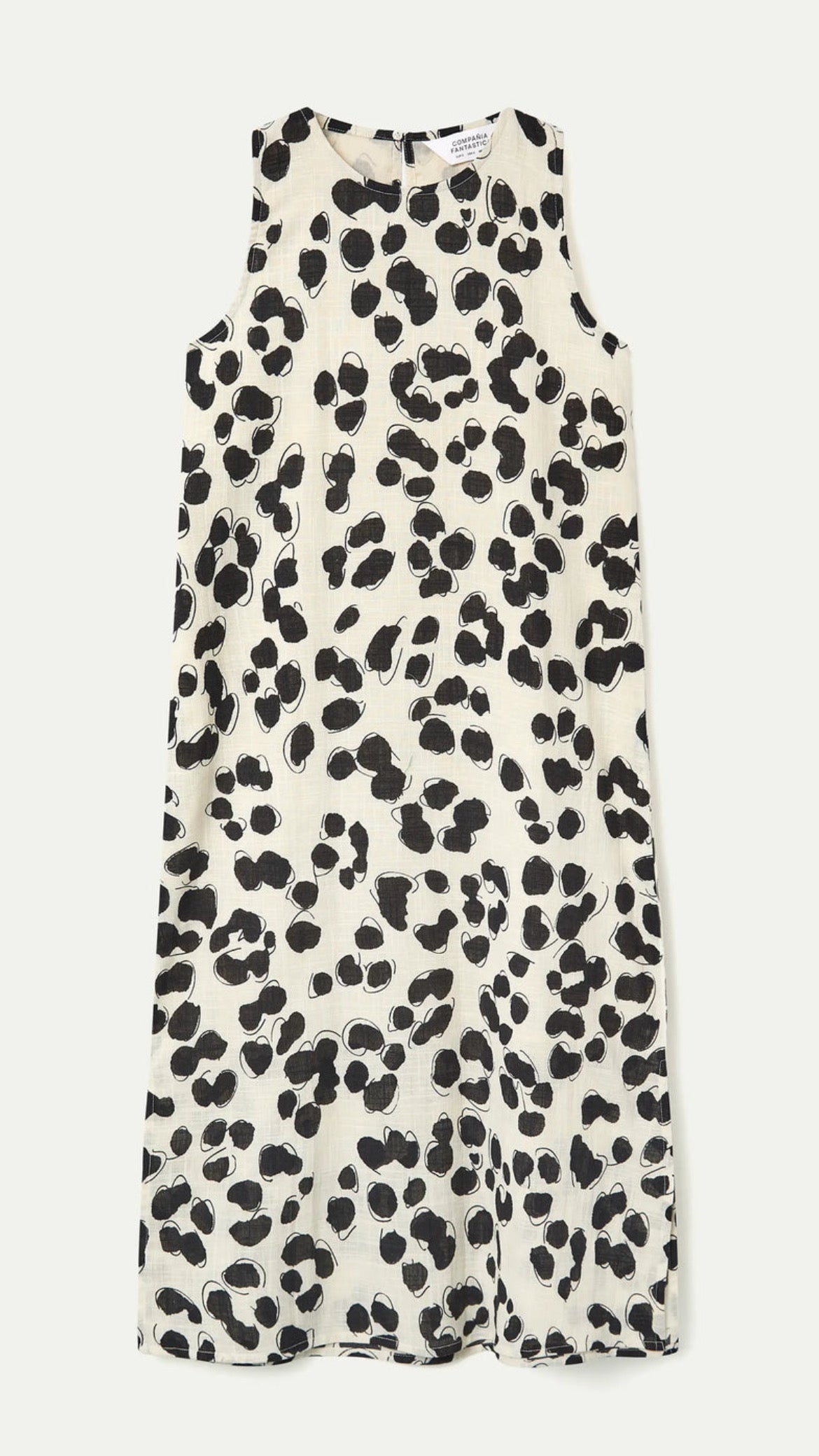 Vestido midi con estampado Dalmatian