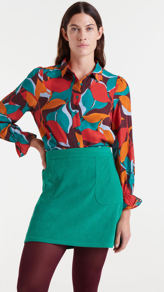 Camisa crepe ligero con estampado Ponziana