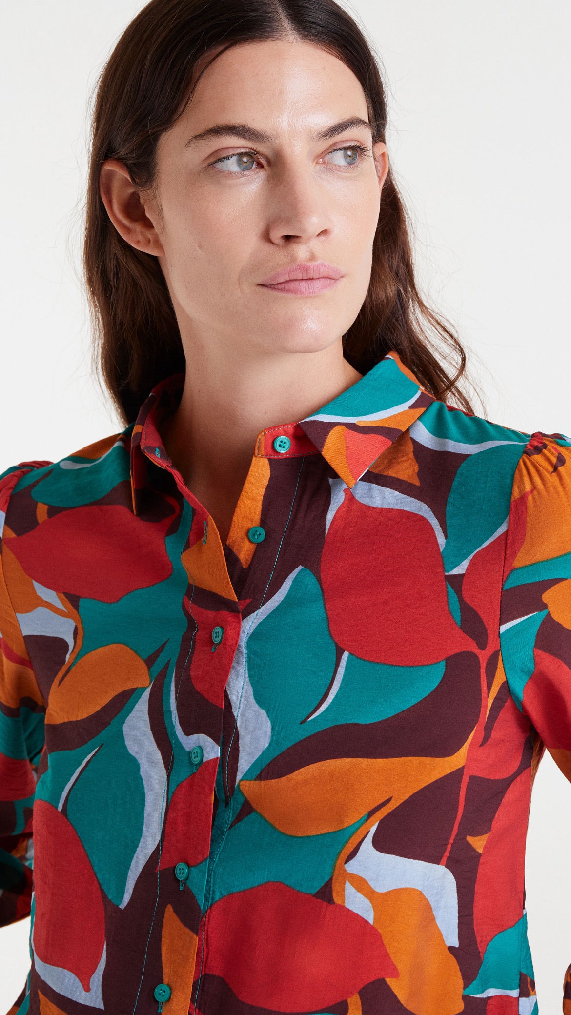 Camisa crepe ligero con estampado Ponziana