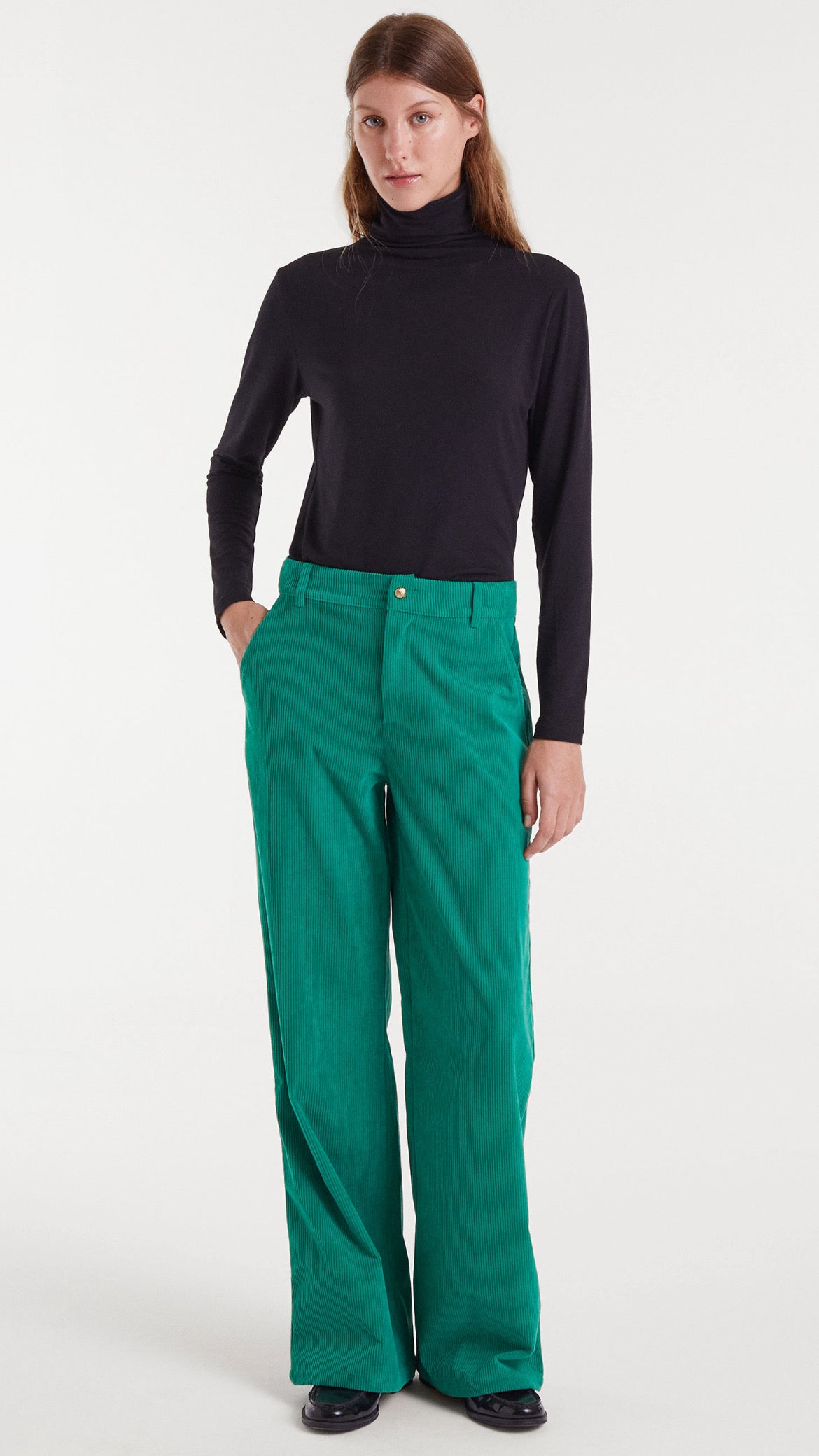 Pantalón de pana verde