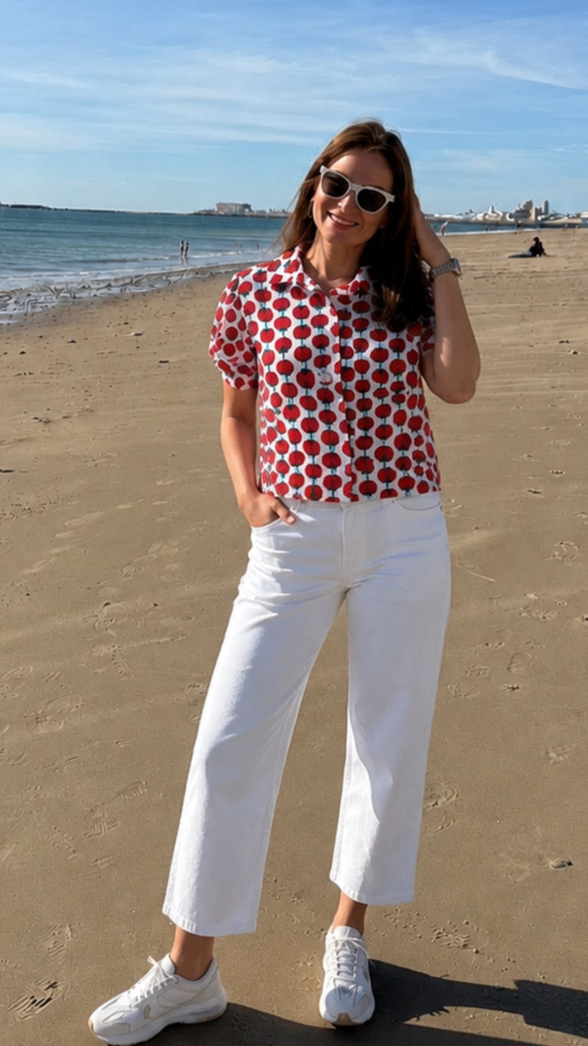 Camisa Verbena Tomato