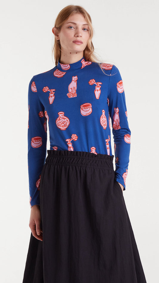 Camiseta con estampado Porcelain