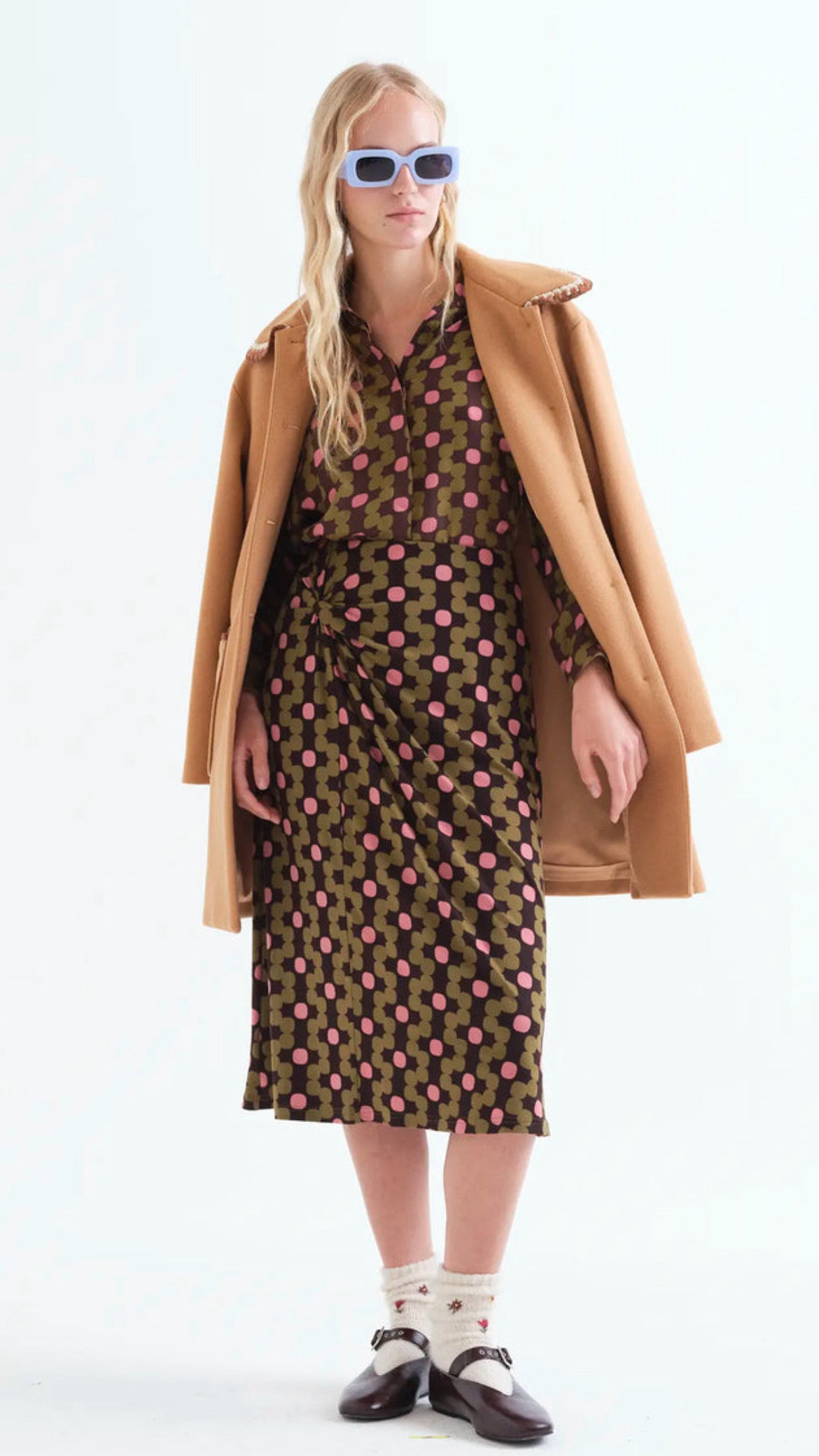 Falda midi con estampado Aberdeen
