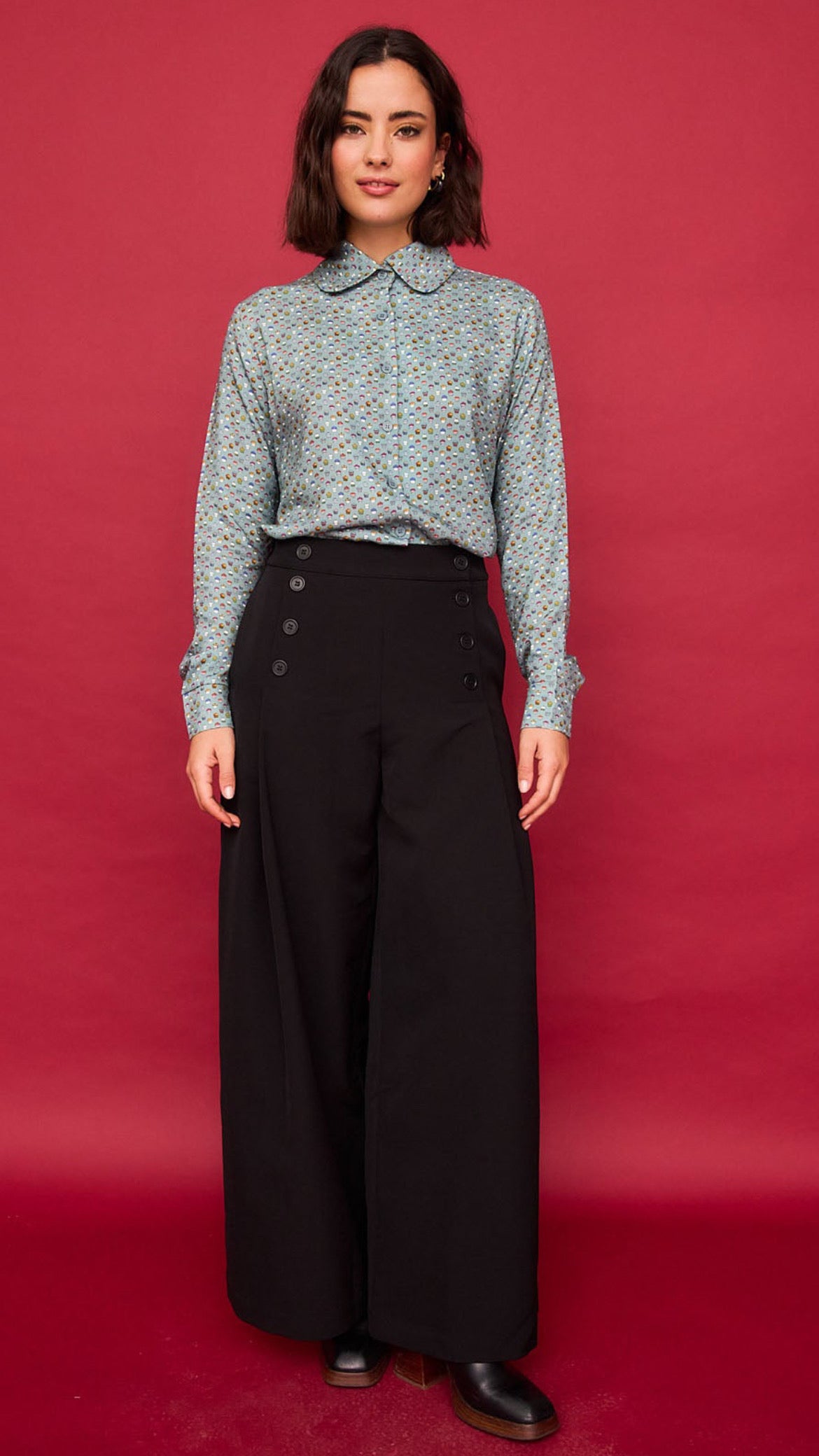Pantalón Nenúfar Negro Liso