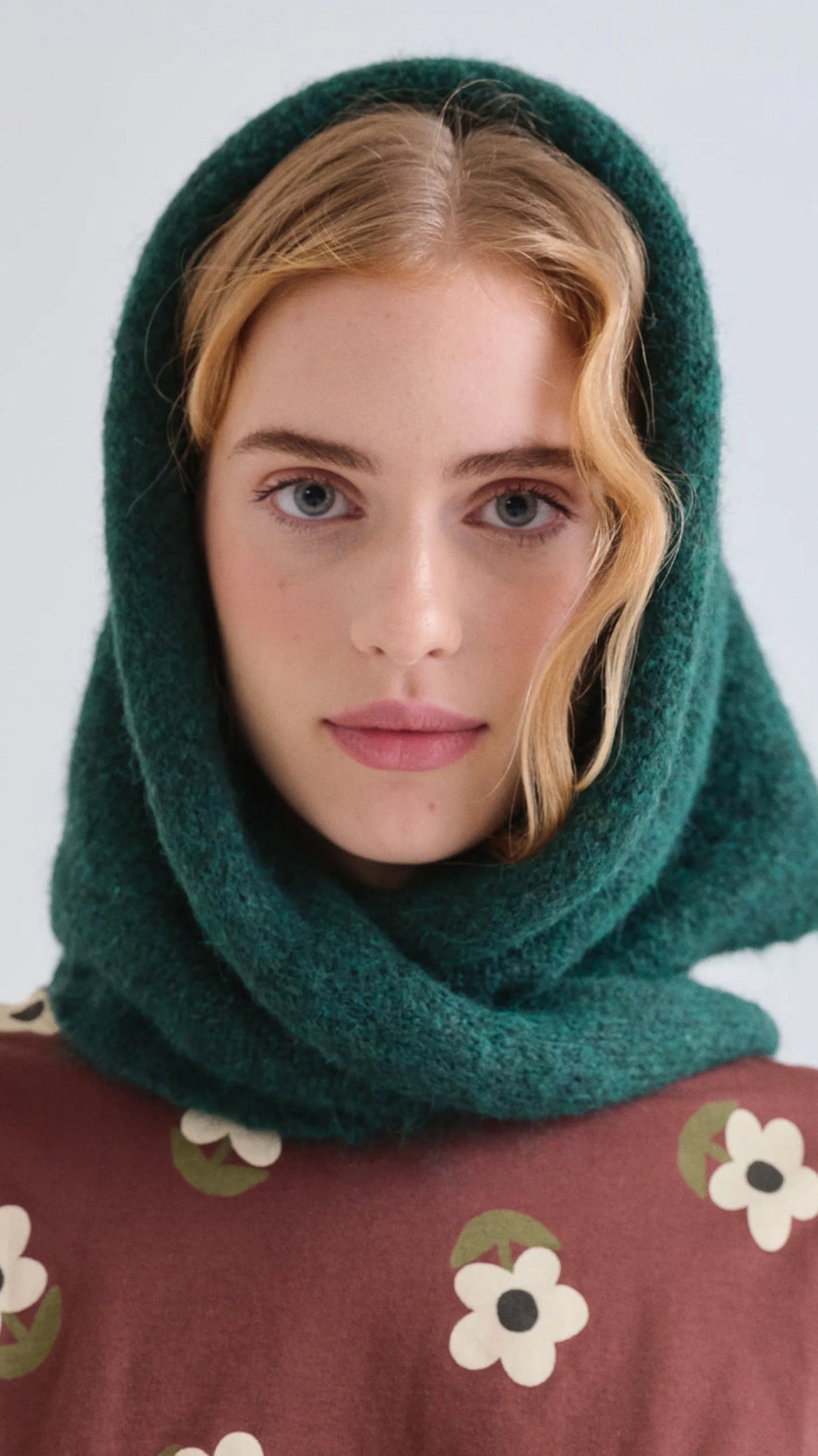 Bandana triangular verde oscuro