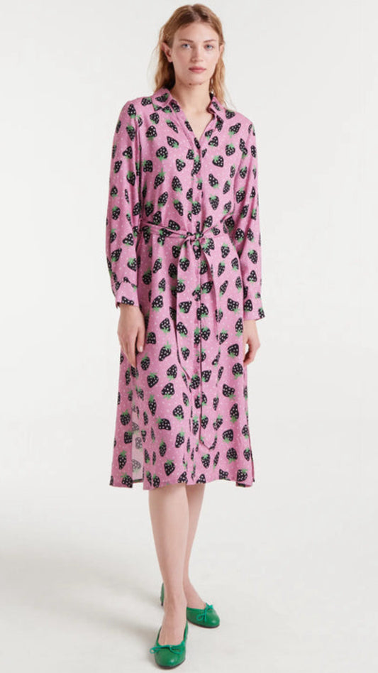 Vestido midi con estampado Morango Small
