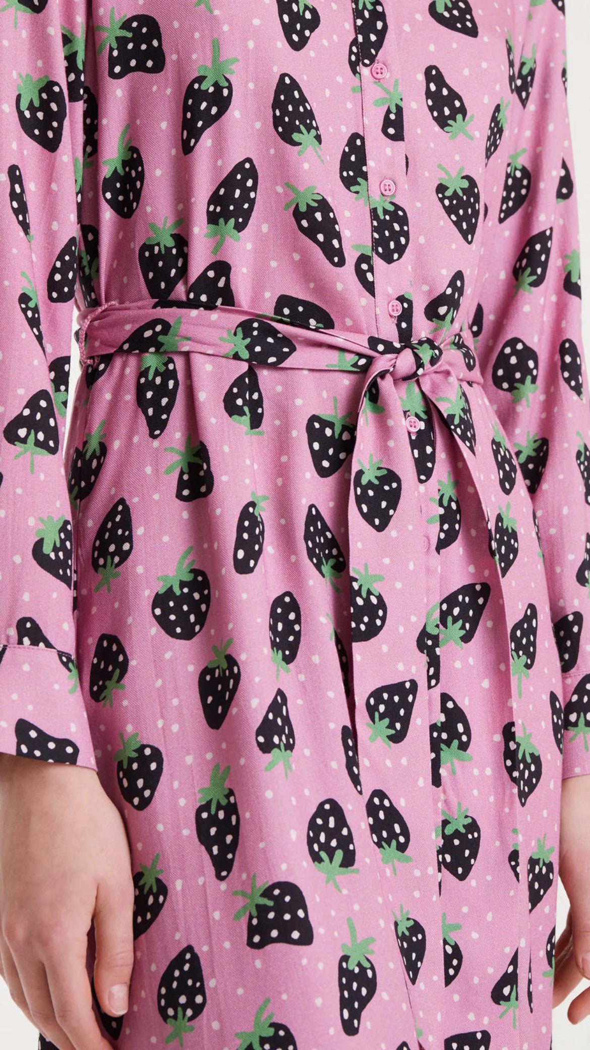 Vestido midi con estampado Morango Small