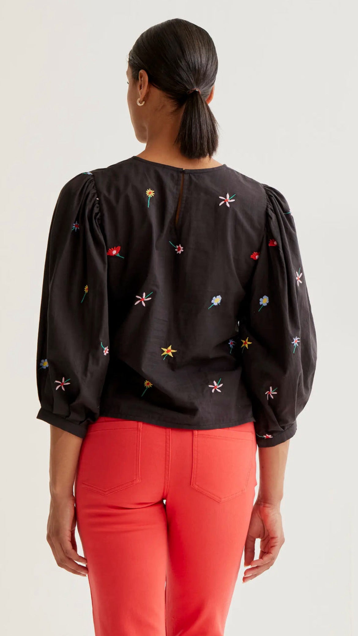 Top con estampado Black Gardener Flowers