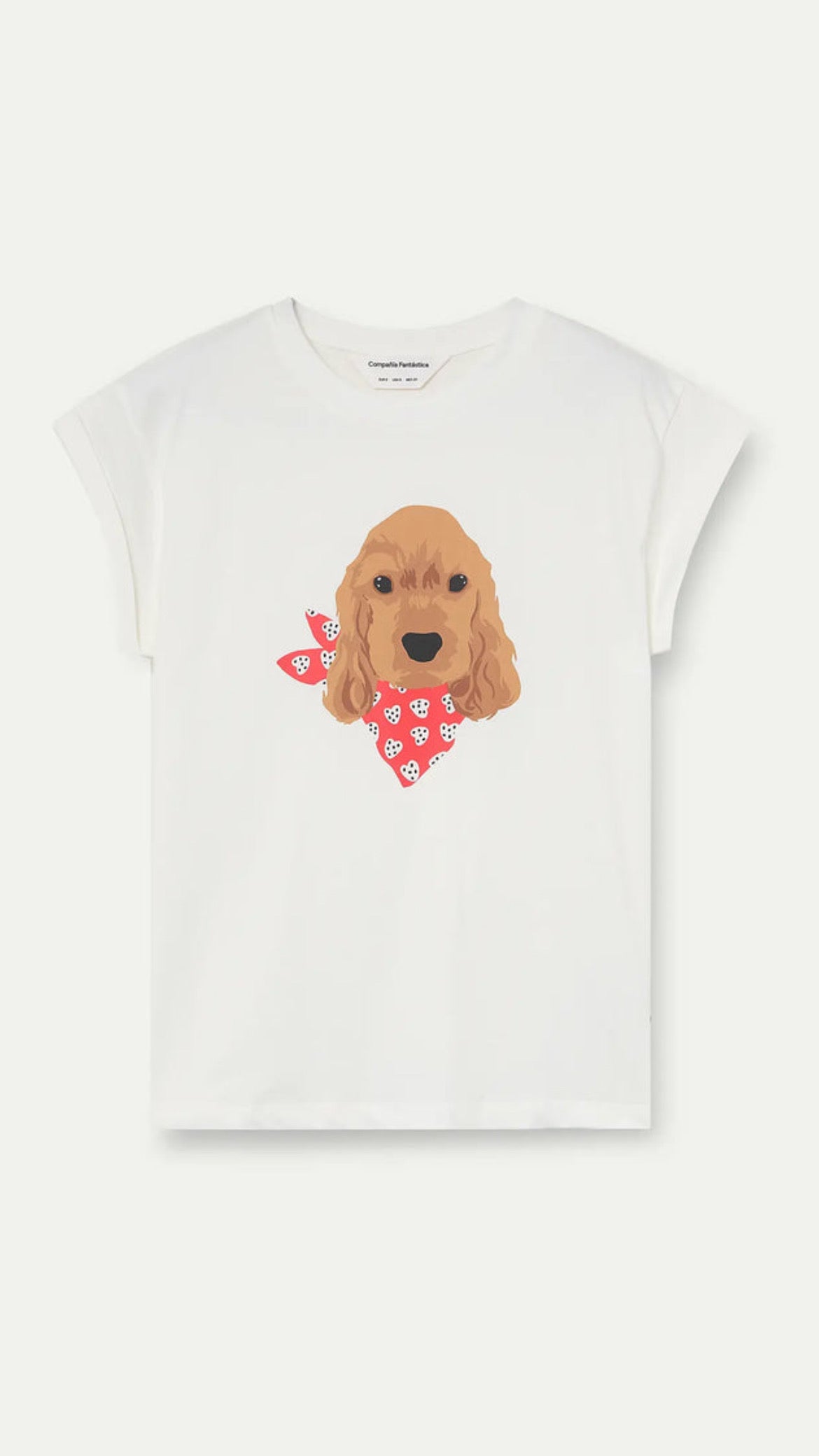 Camiseta con estampado de perrito Coker