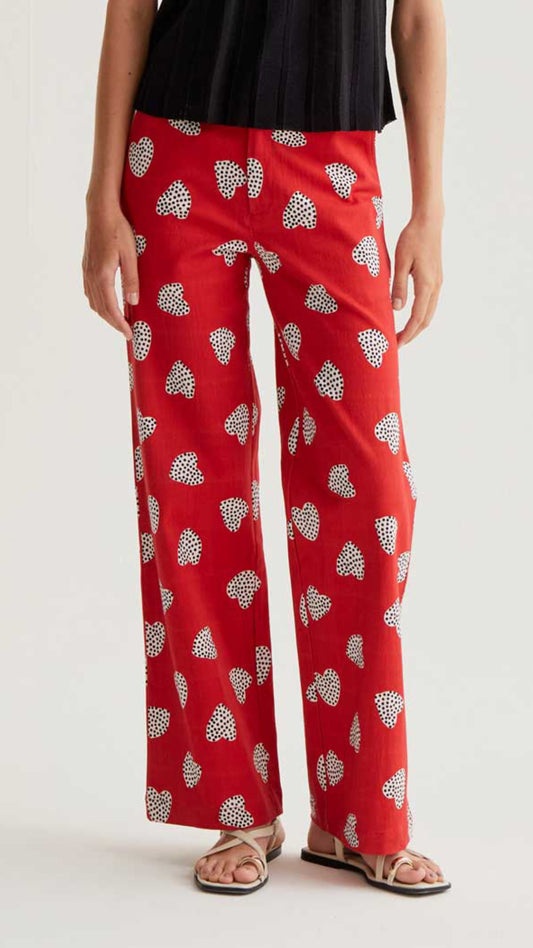 Pantalón con estampado Harmony Red