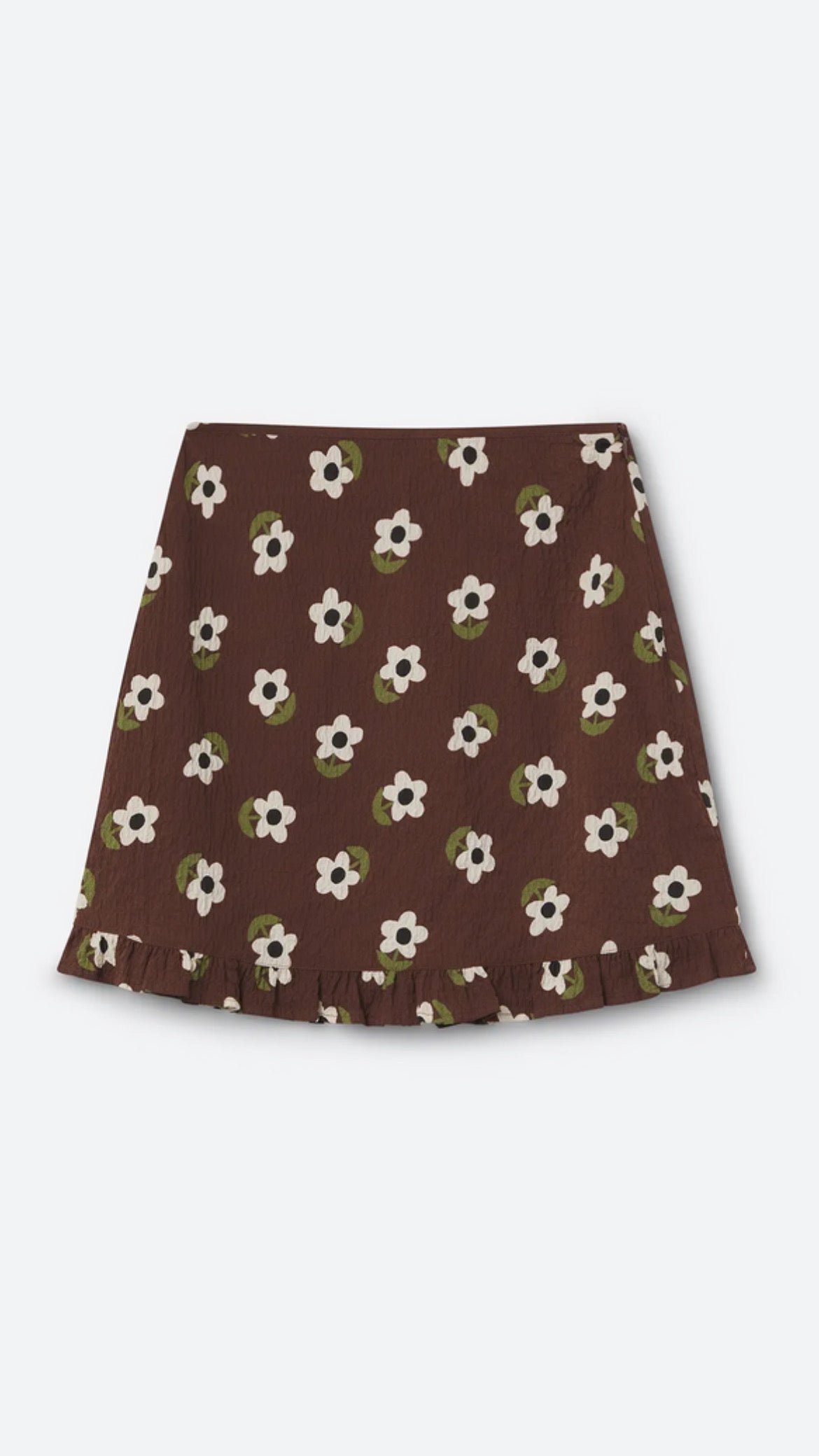 Falda corta con estampado Santini