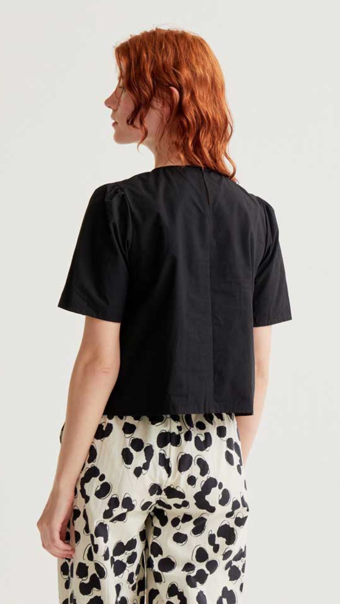 Top 100% algodón con botones de corazones