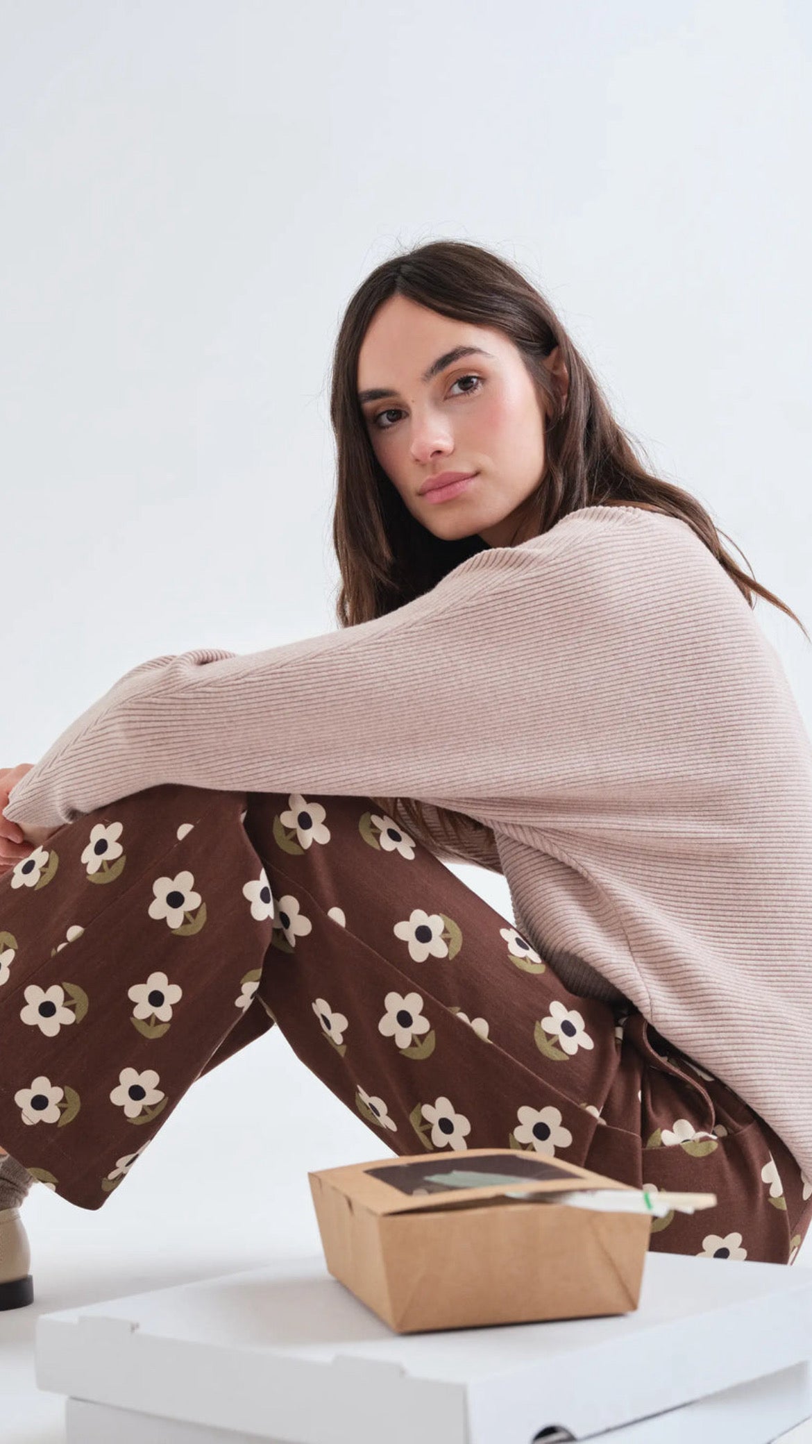 Pantalón con estampado Santini