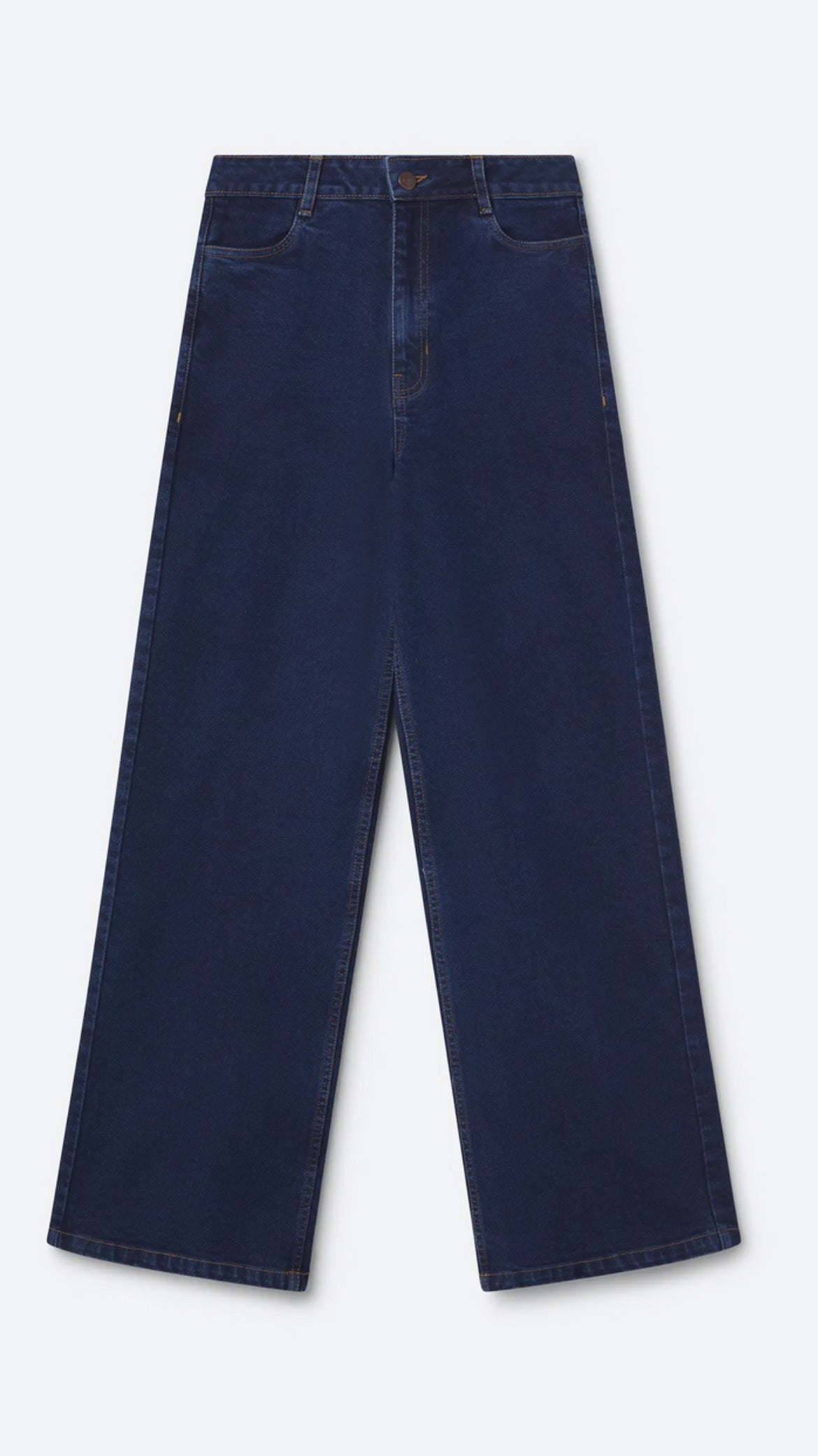 Pantalón vaquero azul marino con bolsillos de corazones