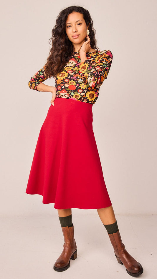 Falda Agua roja