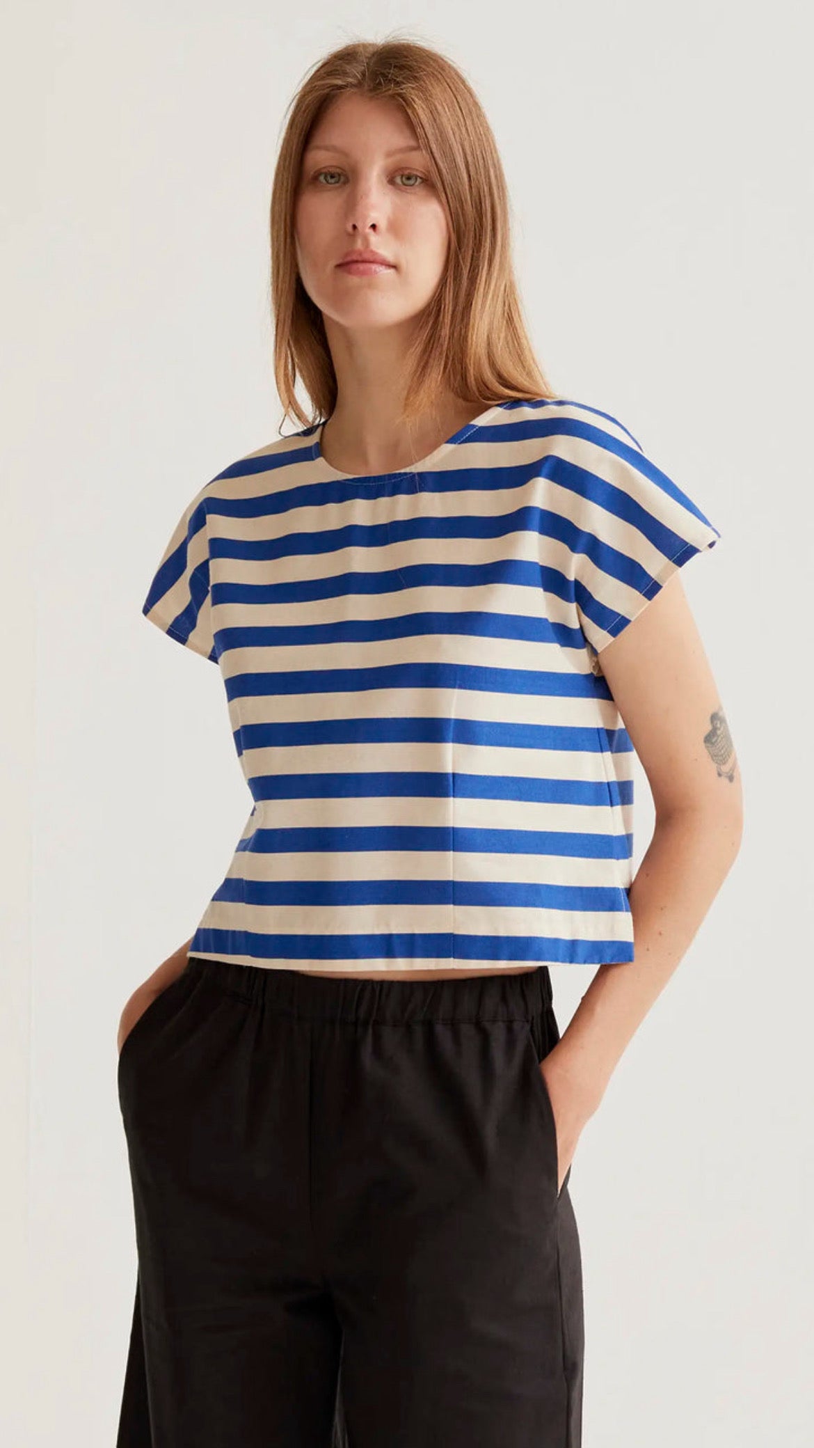 Top con estampado Bamboo Blue