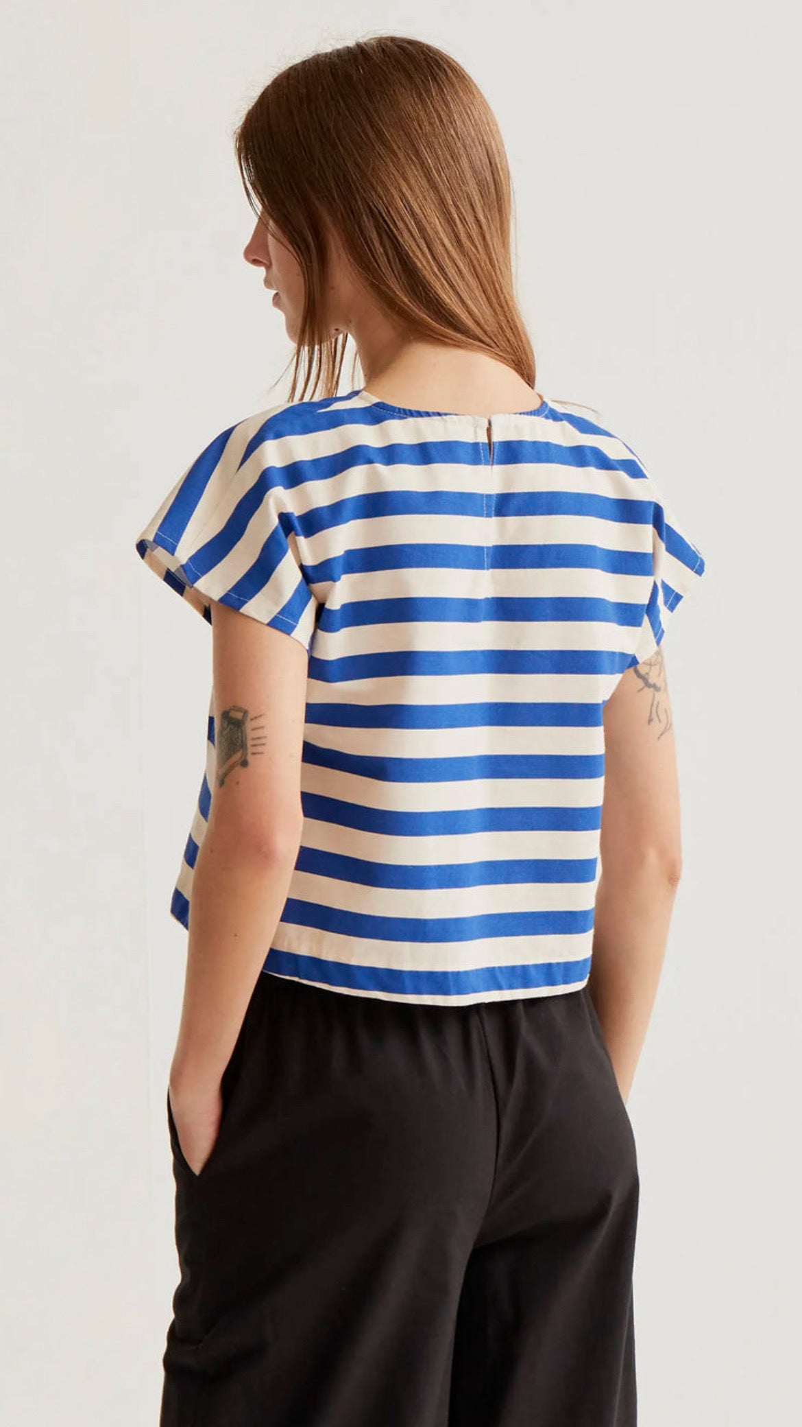 Top con estampado Bamboo Blue