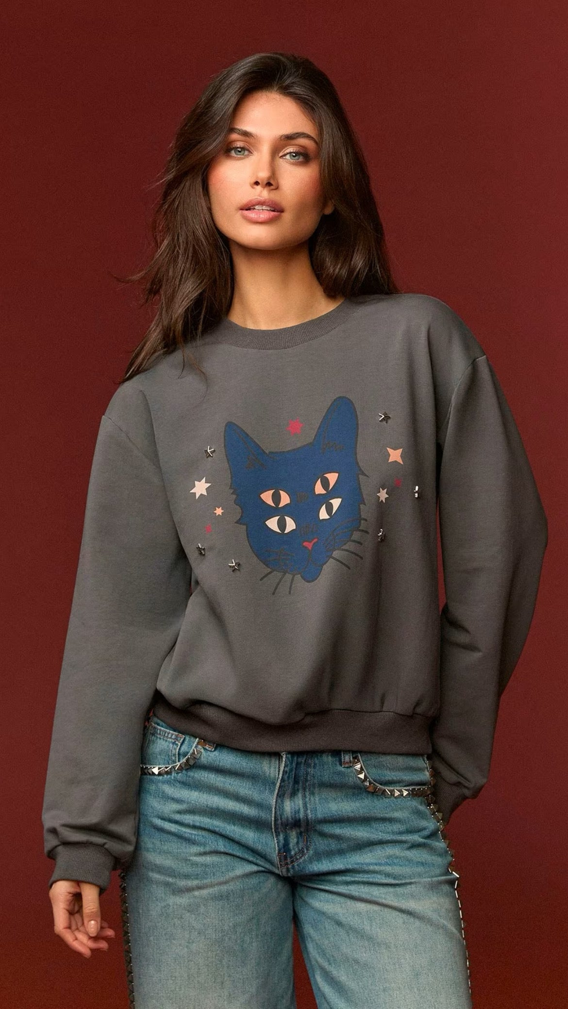 Blue Kat Sweatshirt