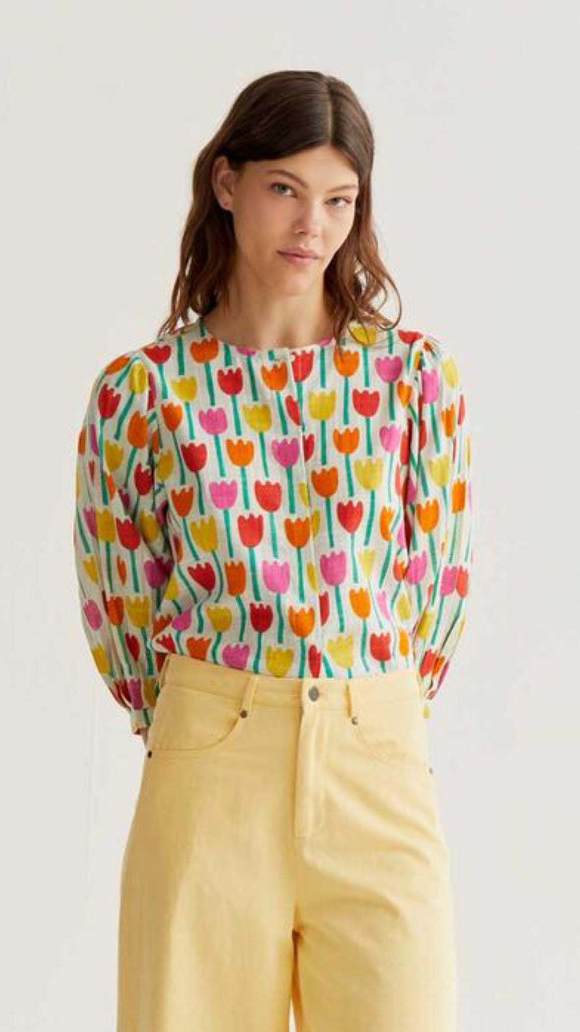 Camisa con estampado Tulipa