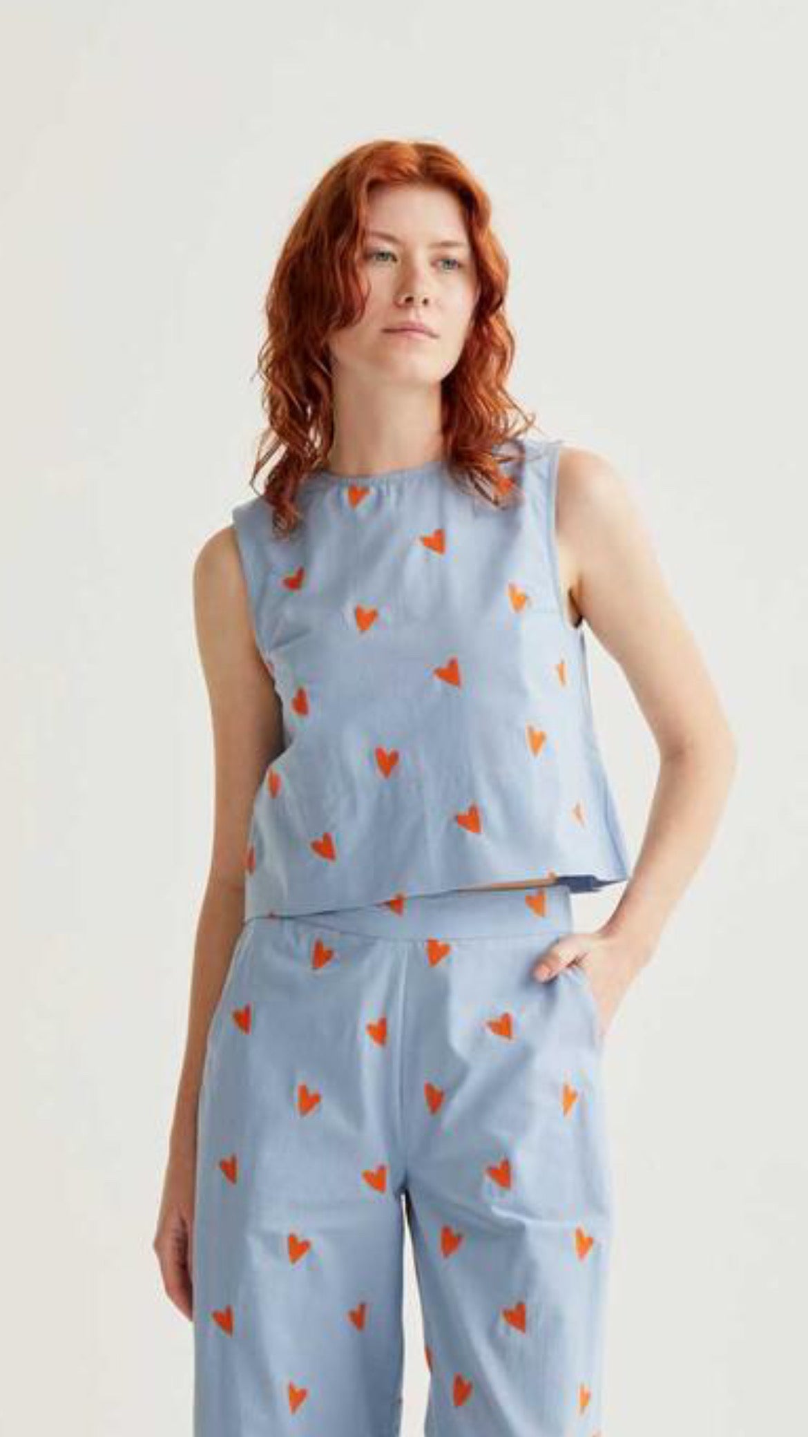 Top con estampado Hearts