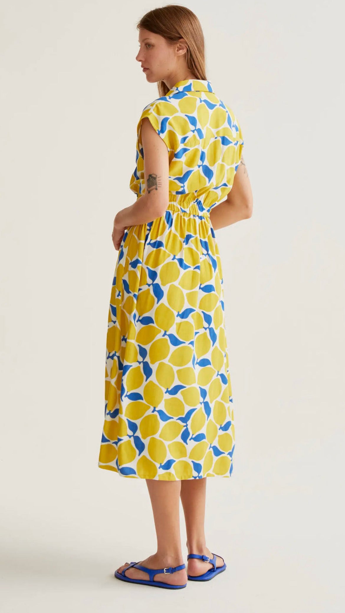 Vestido midi con estampado Limoncello
