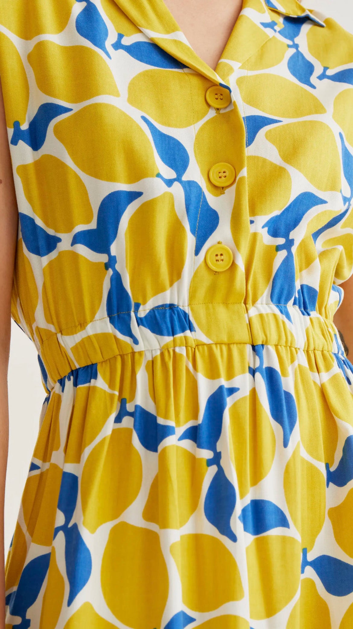 Vestido midi con estampado Limoncello