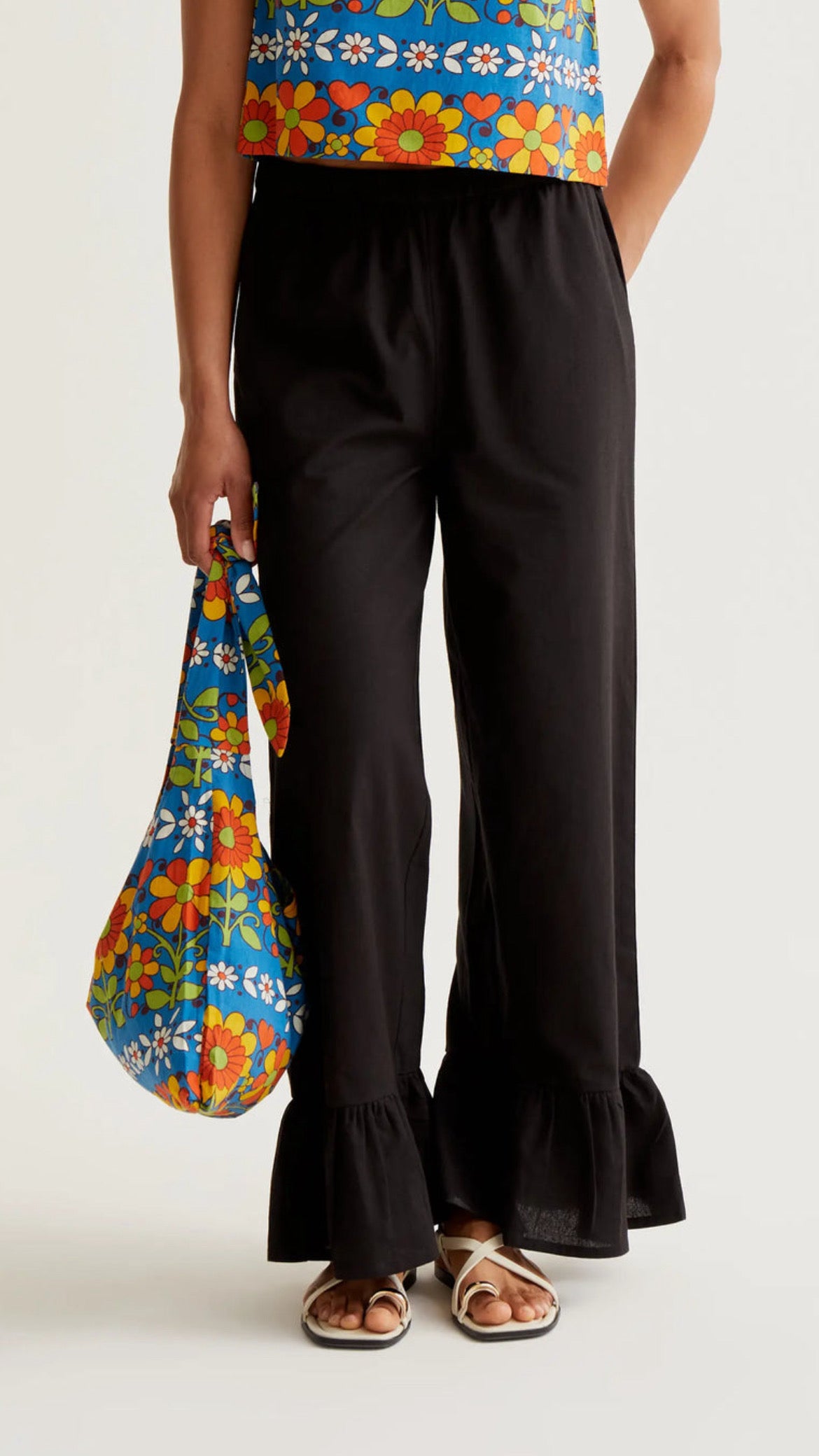 Pantalón 100% algodón negro