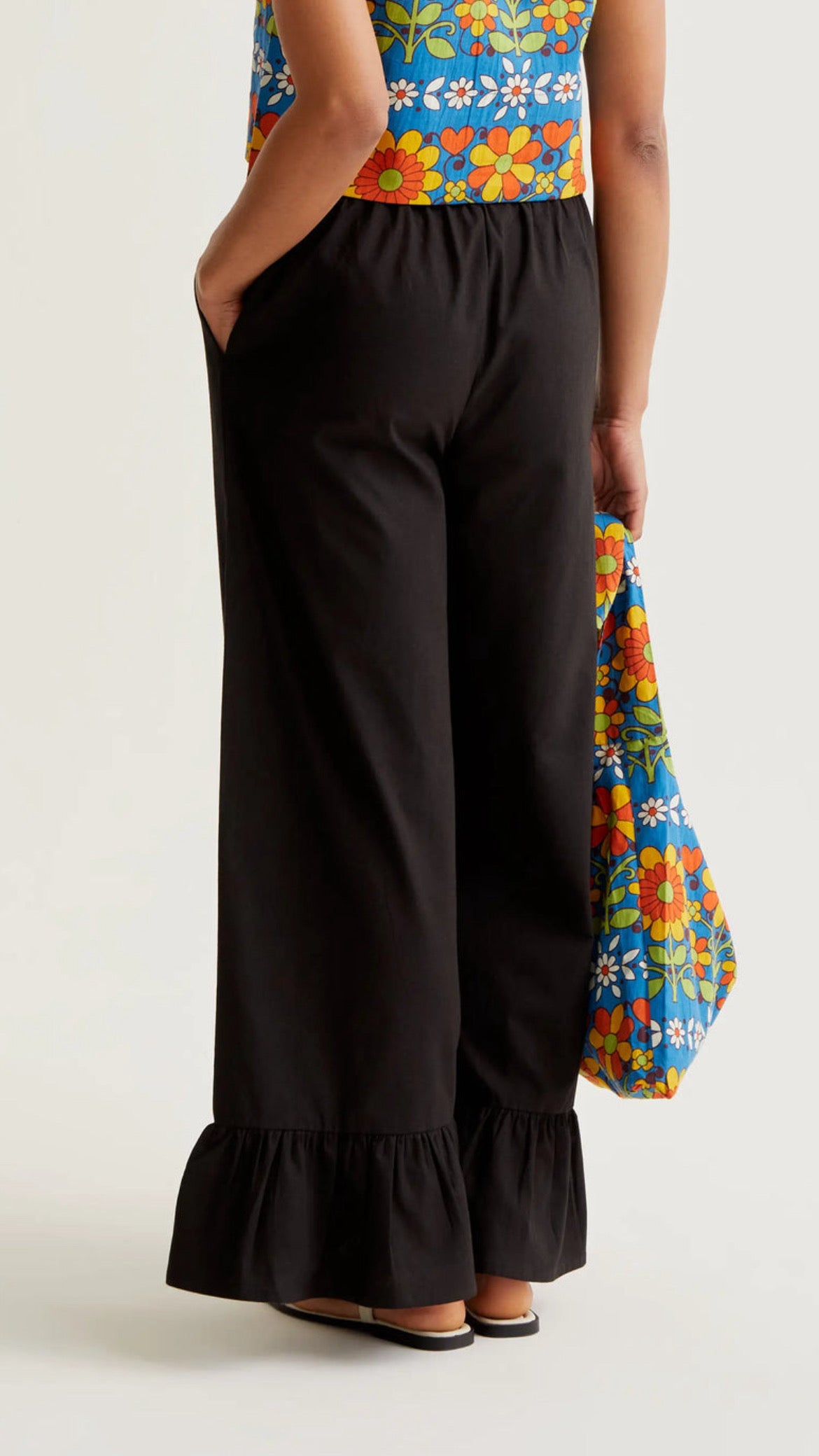 Pantalón 100% algodón negro