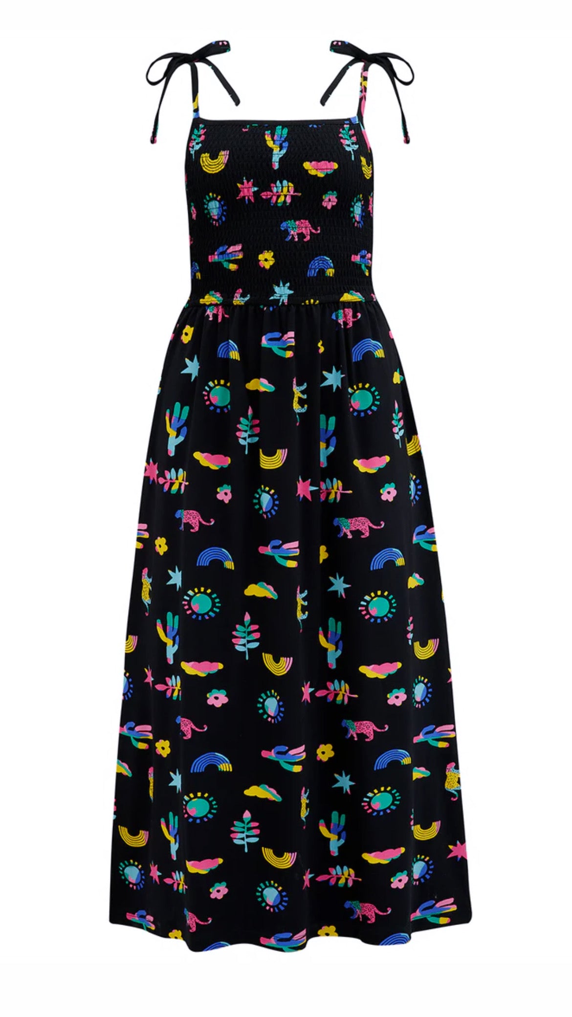 Vestido Willa Shirred Jersey Sundress