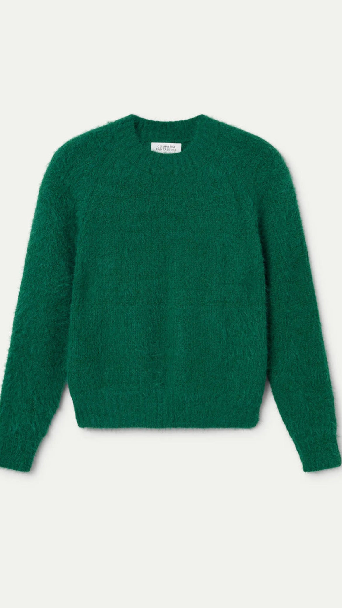 Jersey de punto con textura verde