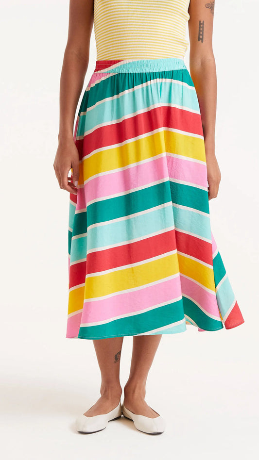 Falda midi Colour Wave