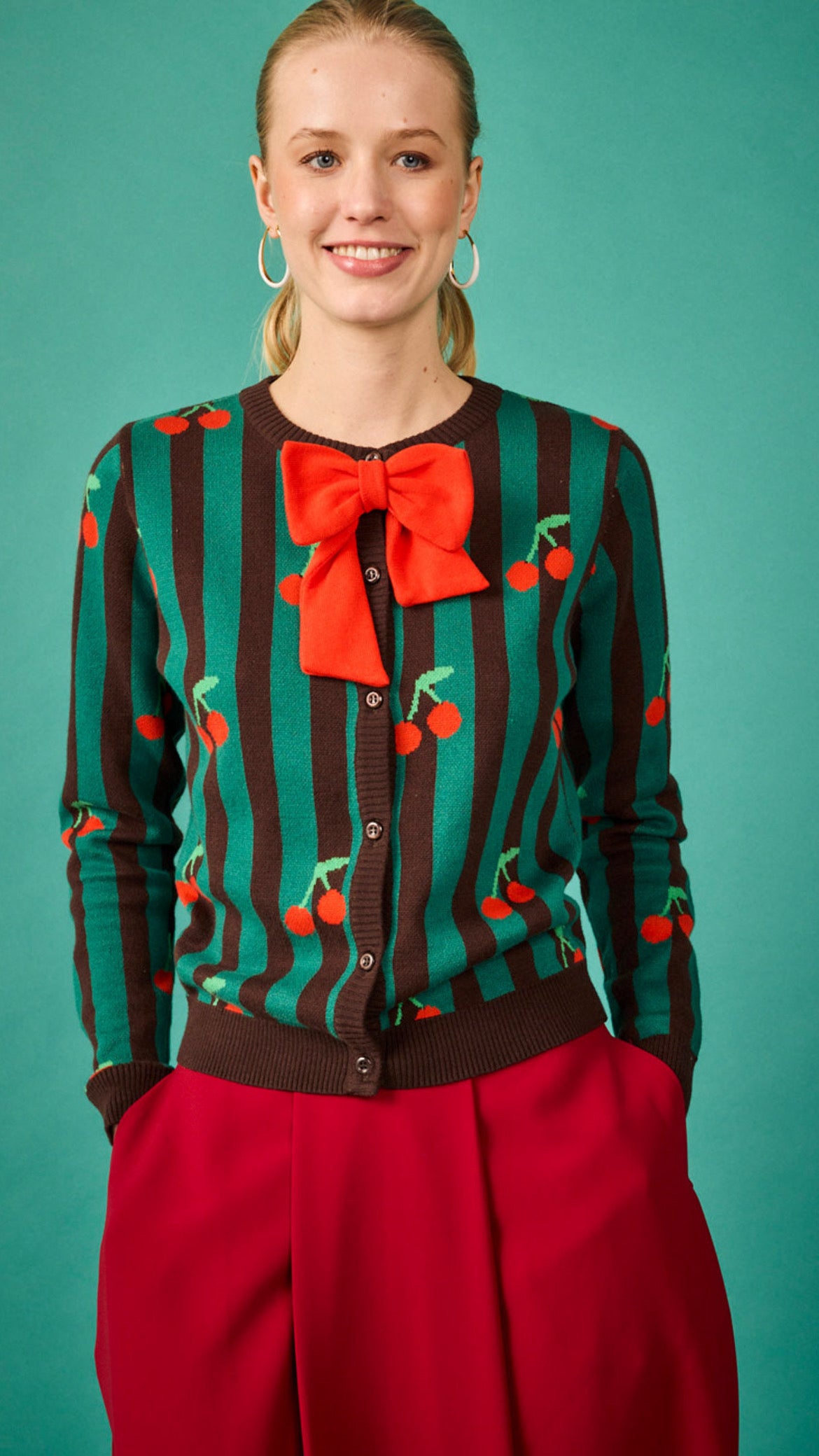 Chaqueta Viena Cerezas Rosas