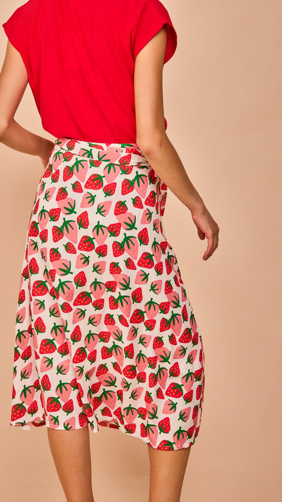 Falda Colindres Fresa