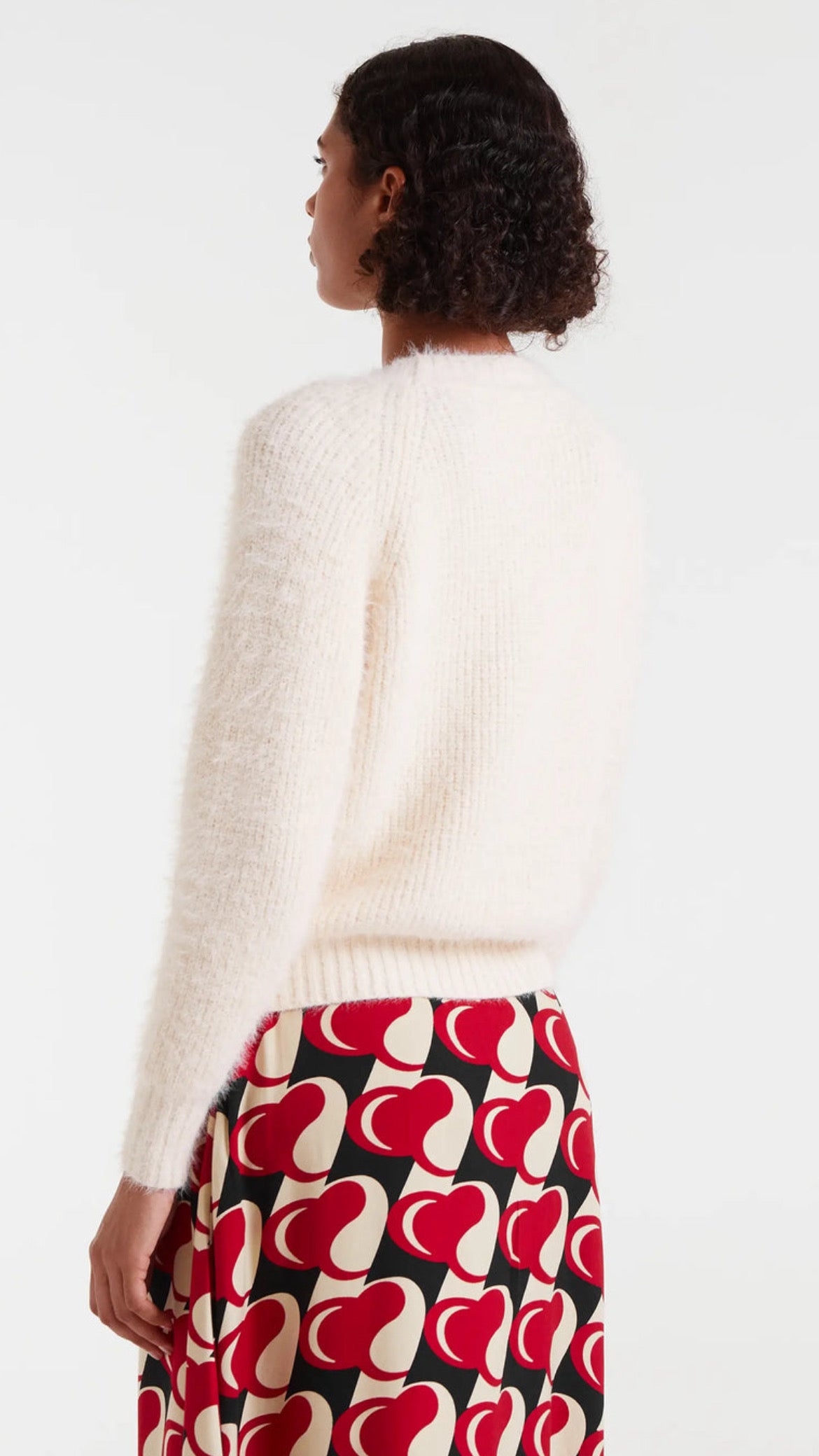 Jersey de punto con textura blanco