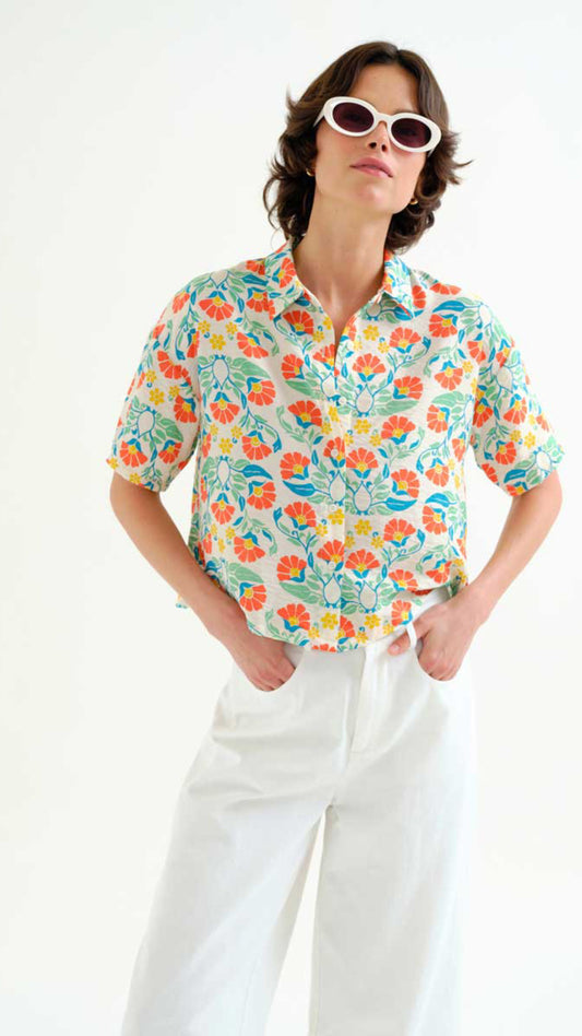 Camisa con estampado Small Royal