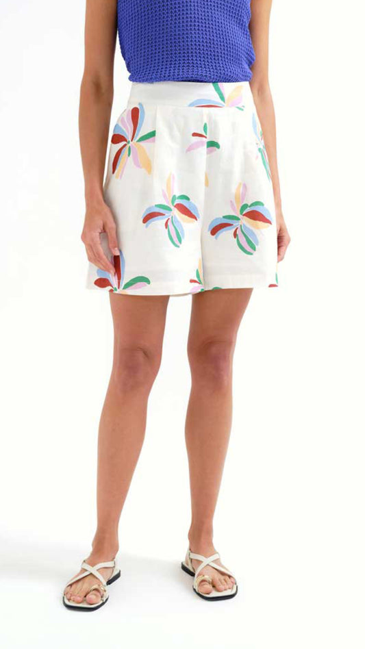 Shorts con estampado Monarda