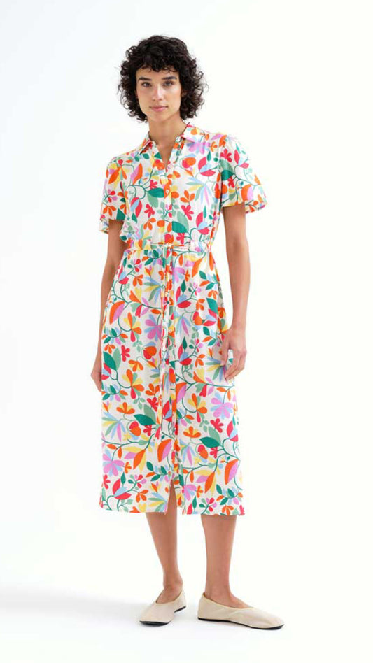 Vestido midi con estampado Lotto