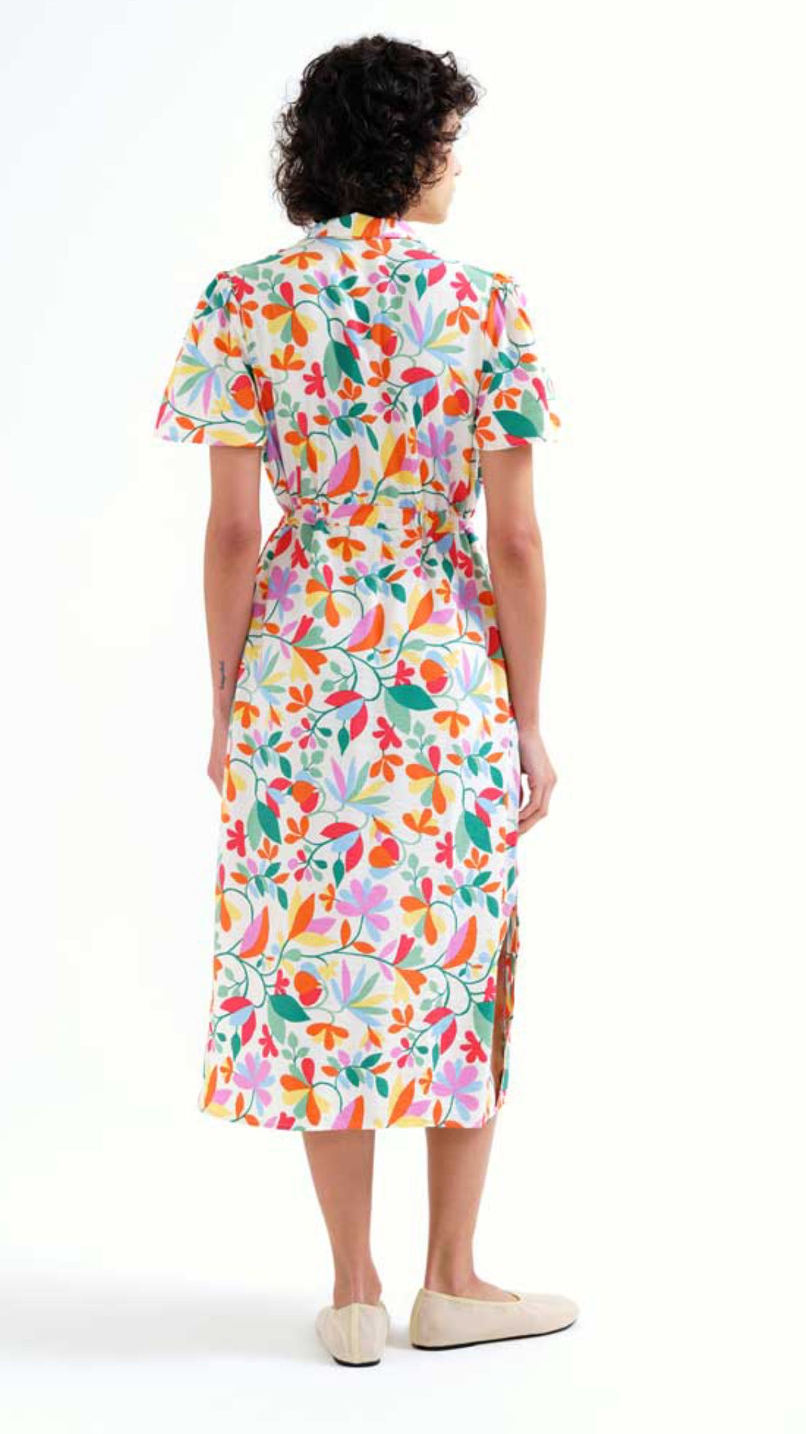 Vestido midi con estampado Lotto