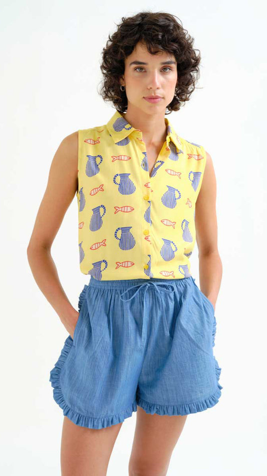 Camisa con estampado Brava