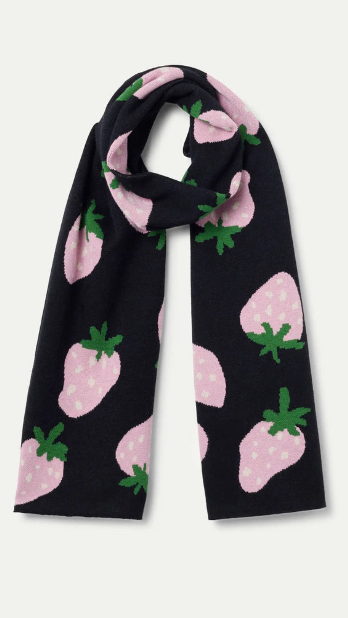 Bufanda de punto jacquard estampado morando