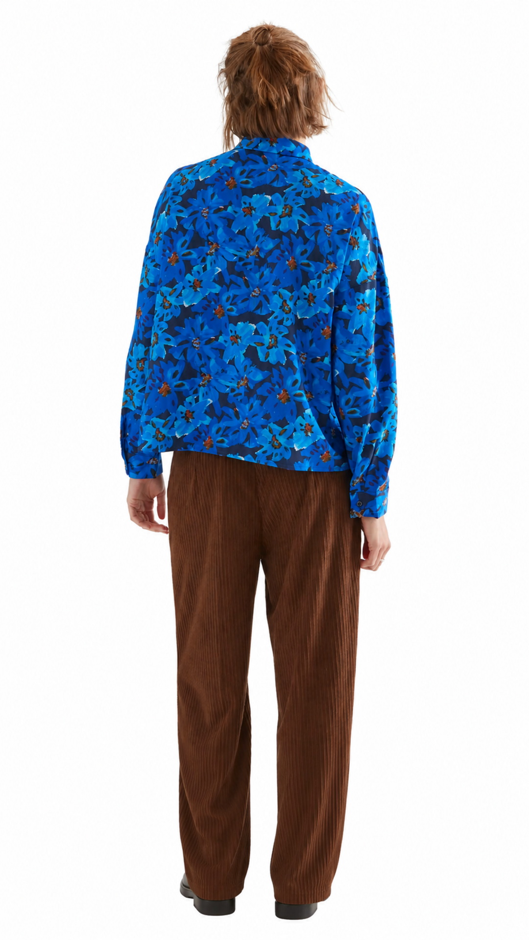 Camisa Clematis azul de Compañía Fantástica, vista trasera