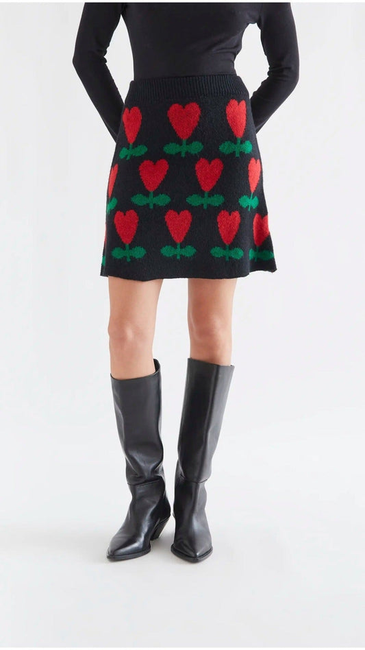 Falda corta con estampado Ciclamen | imagen 1
